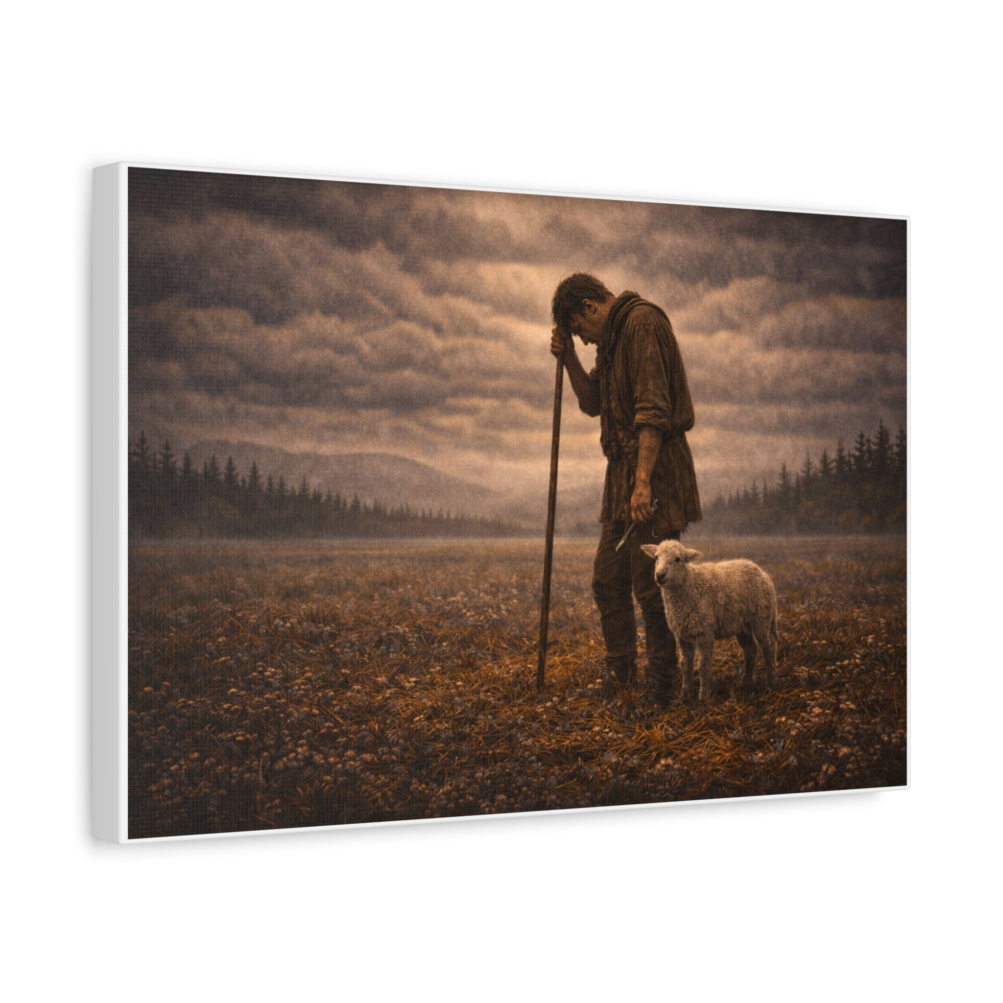 Stormy Meadow Wall Art | "The Weight" #4 of 12 | Inspirational Canvas Print | Fine Art