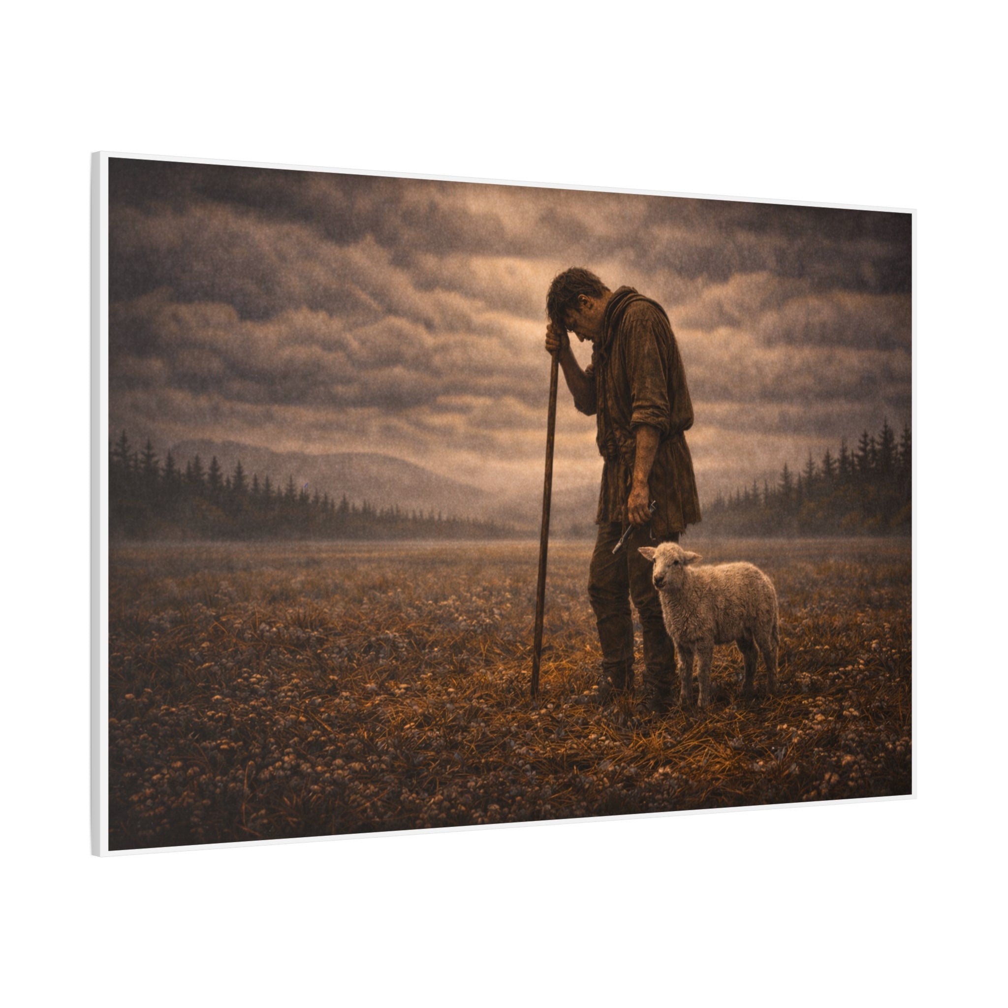 Stormy Meadow Wall Art | "The Weight" #4 of 12 | Inspirational Canvas Print | Fine Art