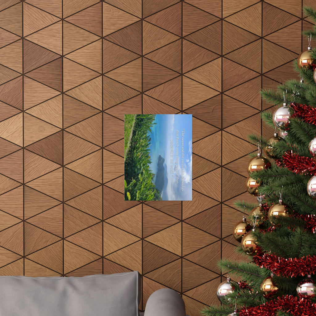 The OCEAN and the MOUNTAINS, Matte Vertical Posters