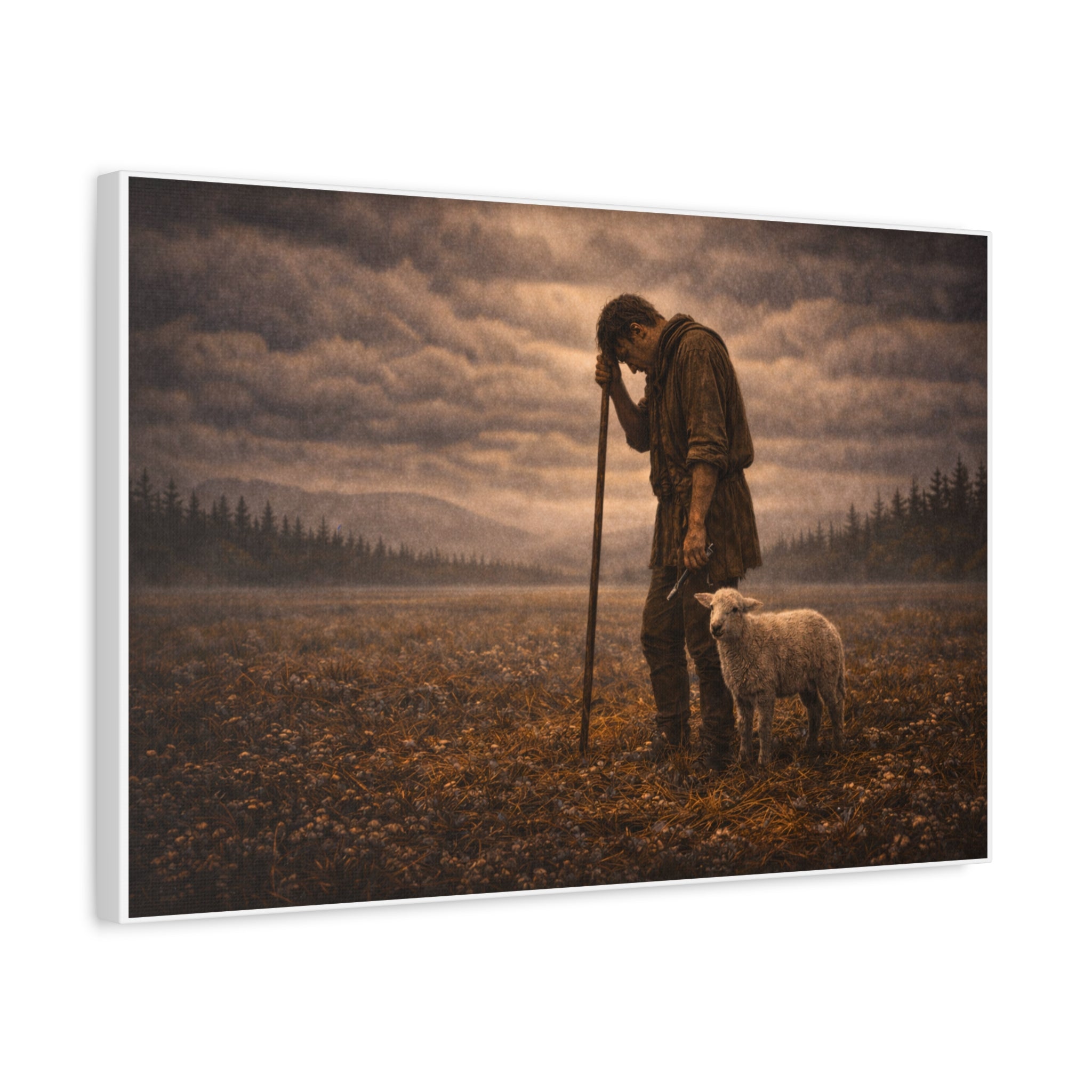 Stormy Meadow Wall Art | "The Weight" #4 of 12 | Inspirational Canvas Print | Fine Art