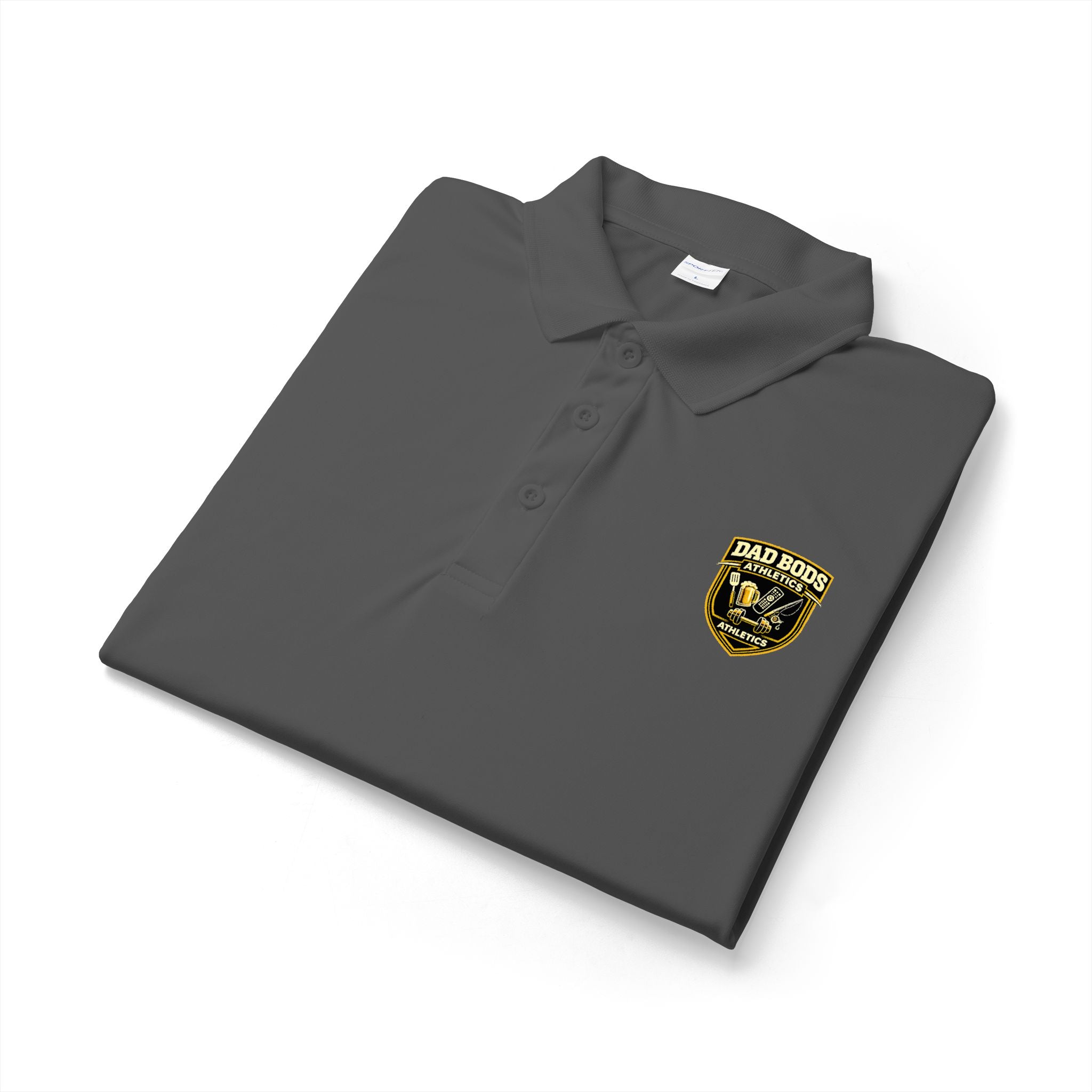 Men's 'Dad Bods Athletics Logo' Polo Shirt – Performance Golf & Work Polo