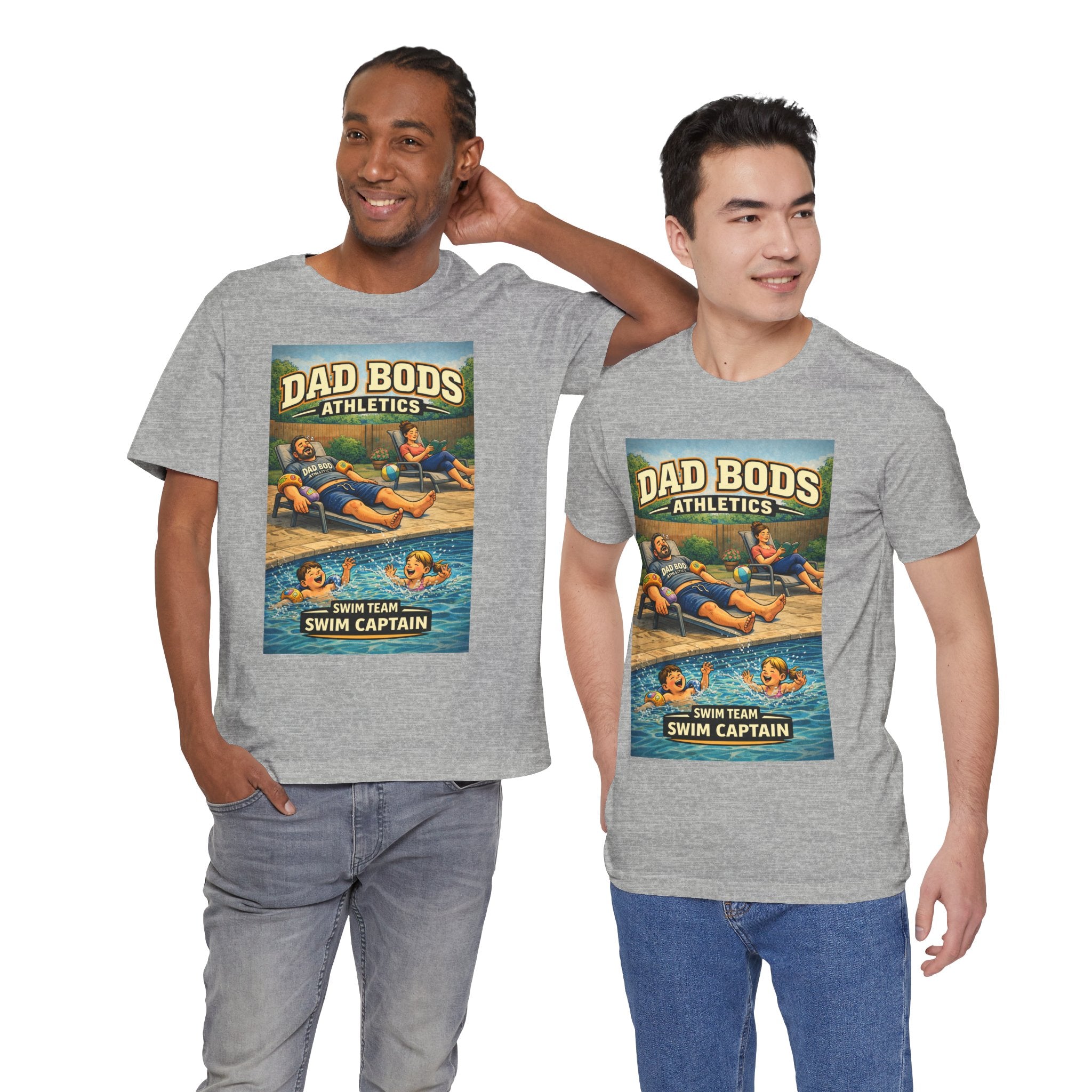 Funny Dad Shirt | Swim Captain | Dad Bods Athletics | Father's Day Gift for Dads