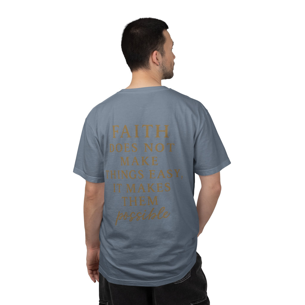 Christian T-Shirt | STILL "Faith Makes Things Possible" | Scripture Tee | STILL Collection