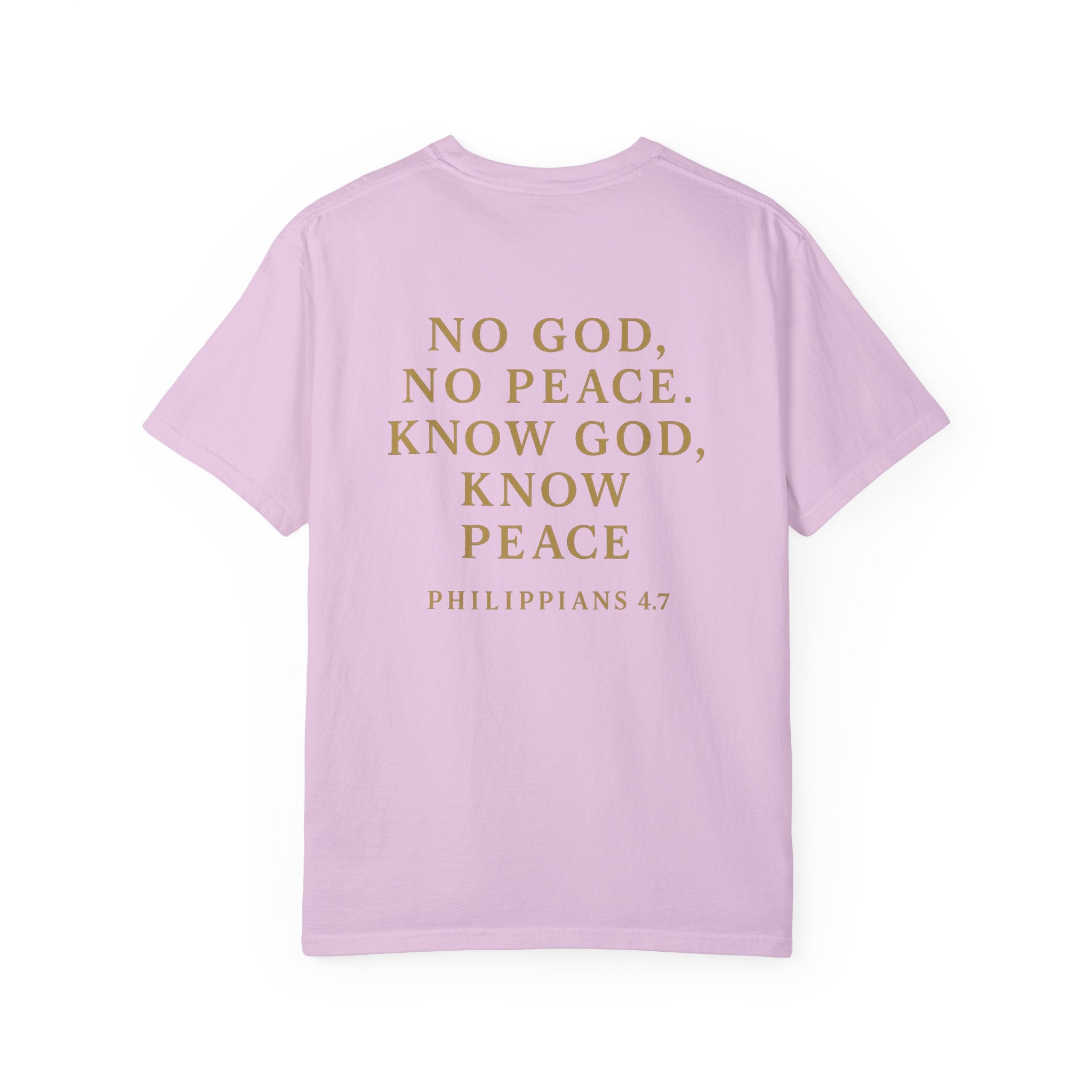 Christian T-Shirt | STILL "No God No Peace" | Faith Scripture Tee | STILL Collection