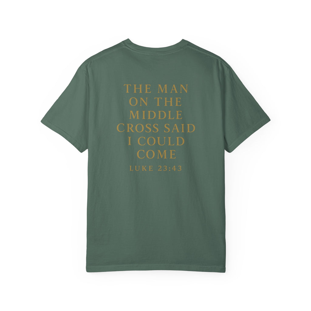 Christian T-Shirt | STILL "The Man on the Middle Cross" | Faith Scripture Tee | STILL Collection