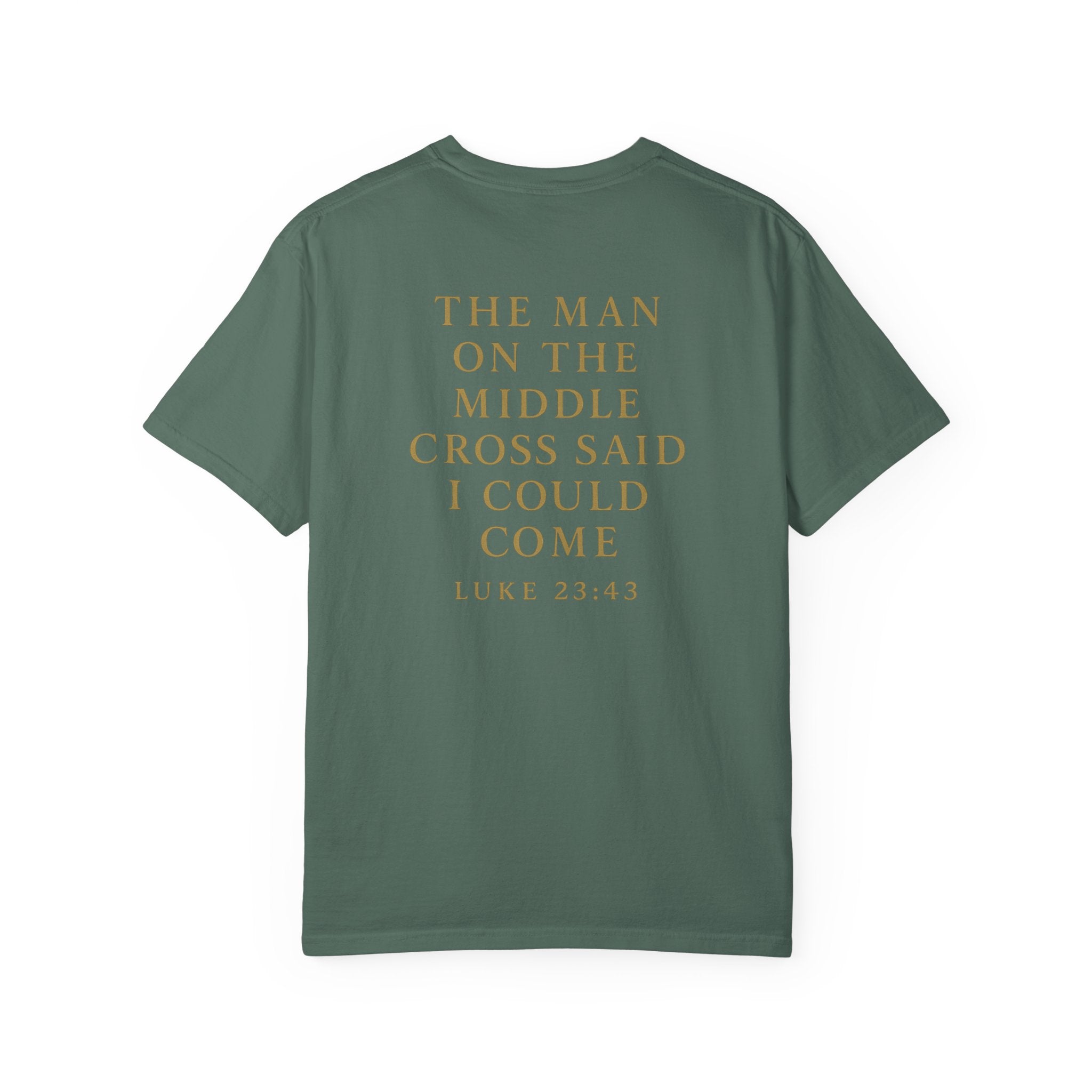 Christian T-Shirt | STILL "The Man on the Middle Cross" | Faith Scripture Tee | STILL Collection