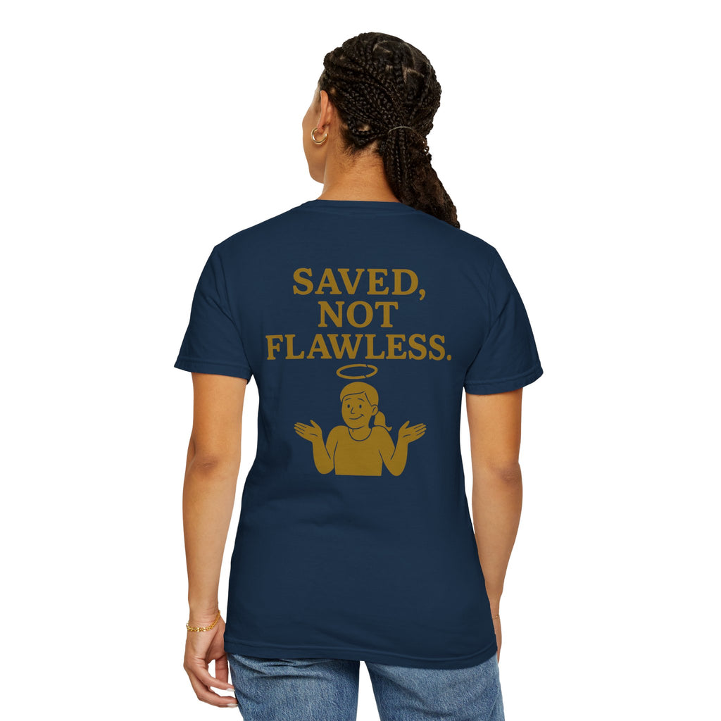 Christian T-Shirt | STILL "Saved Not Flawless" Women's | Faith Apparel | STILL Collection