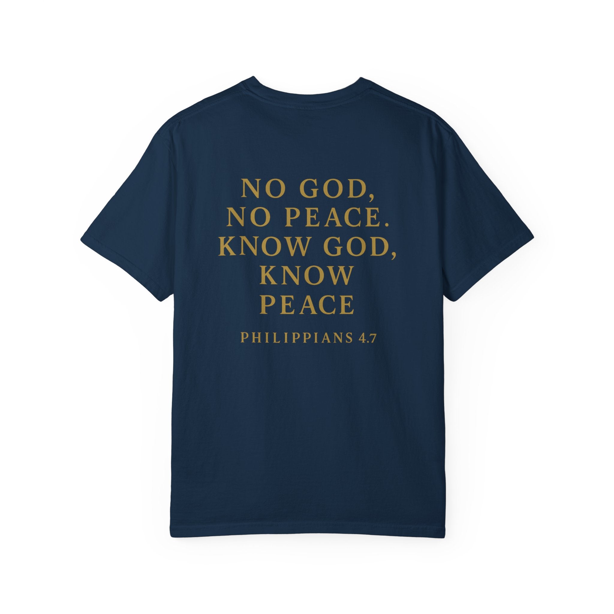 Christian T-Shirt | STILL "No God No Peace" | Faith Scripture Tee | STILL Collection