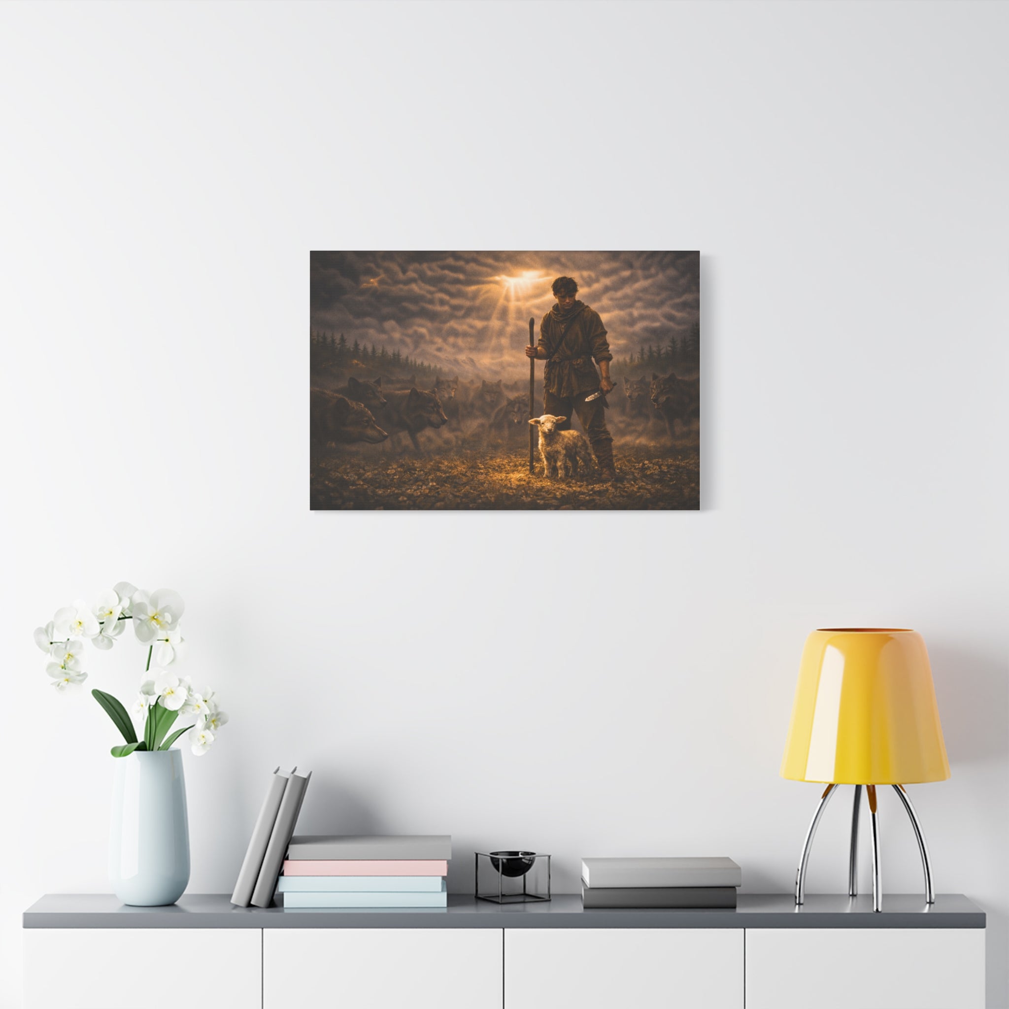 Stormy Meadow Wall Art | "The Stand" #3 of 12 | Motivational Canvas Print | Fine Art