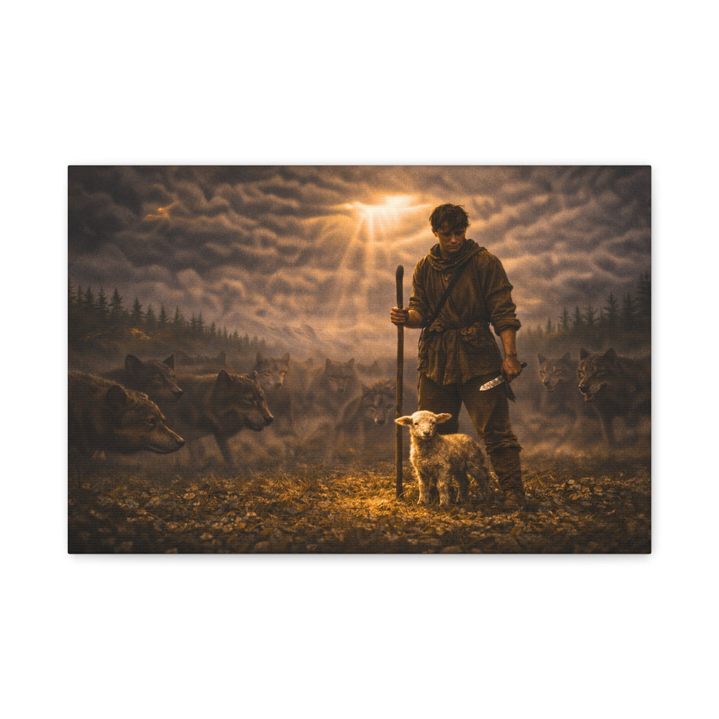 Stormy Meadow Wall Art | "The Stand" #3 of 12 | Motivational Canvas Print | Fine Art