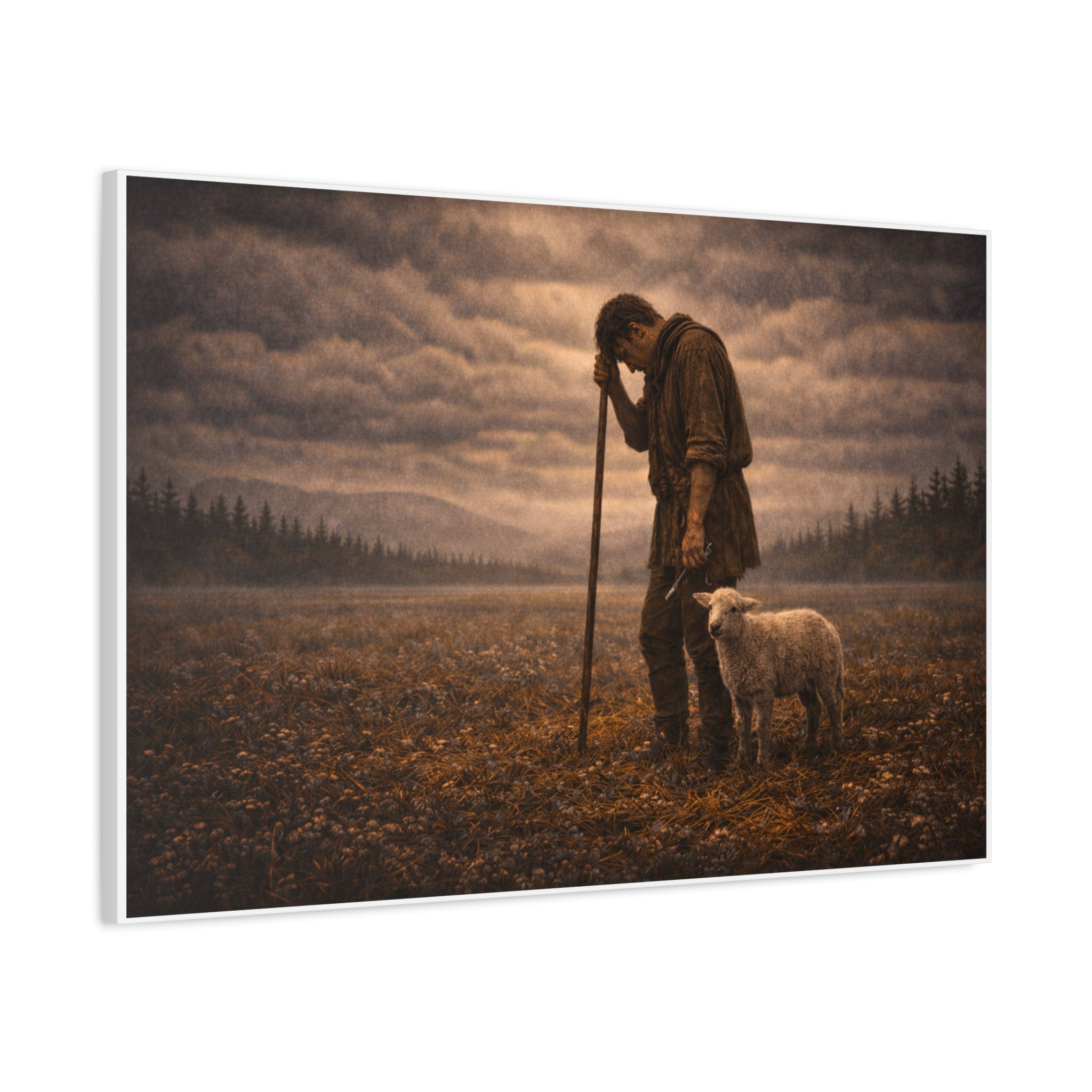 Stormy Meadow Wall Art | "The Weight" #4 of 12 | Inspirational Canvas Print | Fine Art