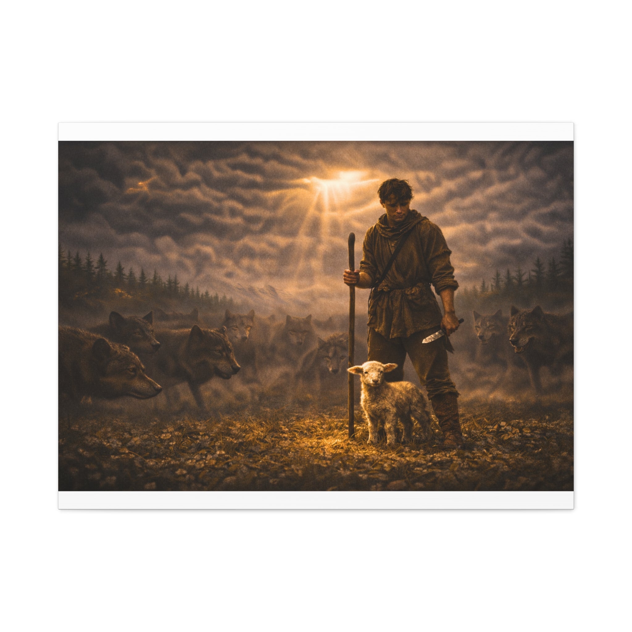 Stormy Meadow Wall Art | "The Stand" #3 of 12 | Motivational Canvas Print | Fine Art