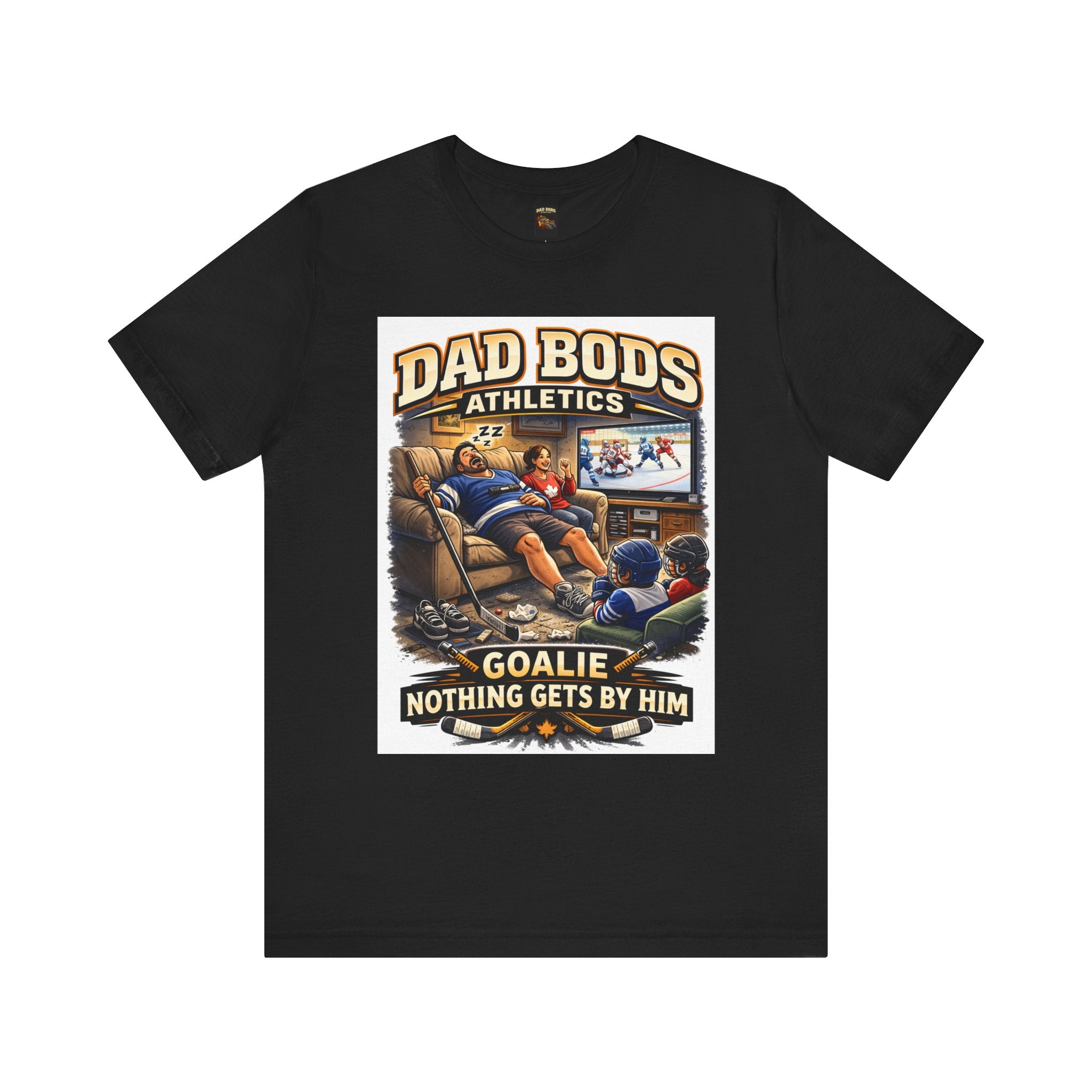 Funny Dad Shirt | Goalie Nothing Gets By Him | Dad Bods Athletics | Father's Day Gift