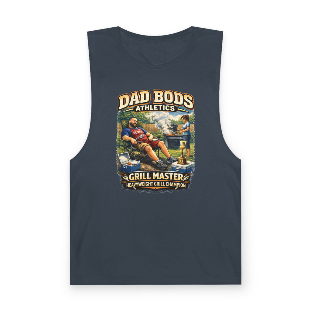 DBA Grill Champ (front ) Unisex Barnard Tank