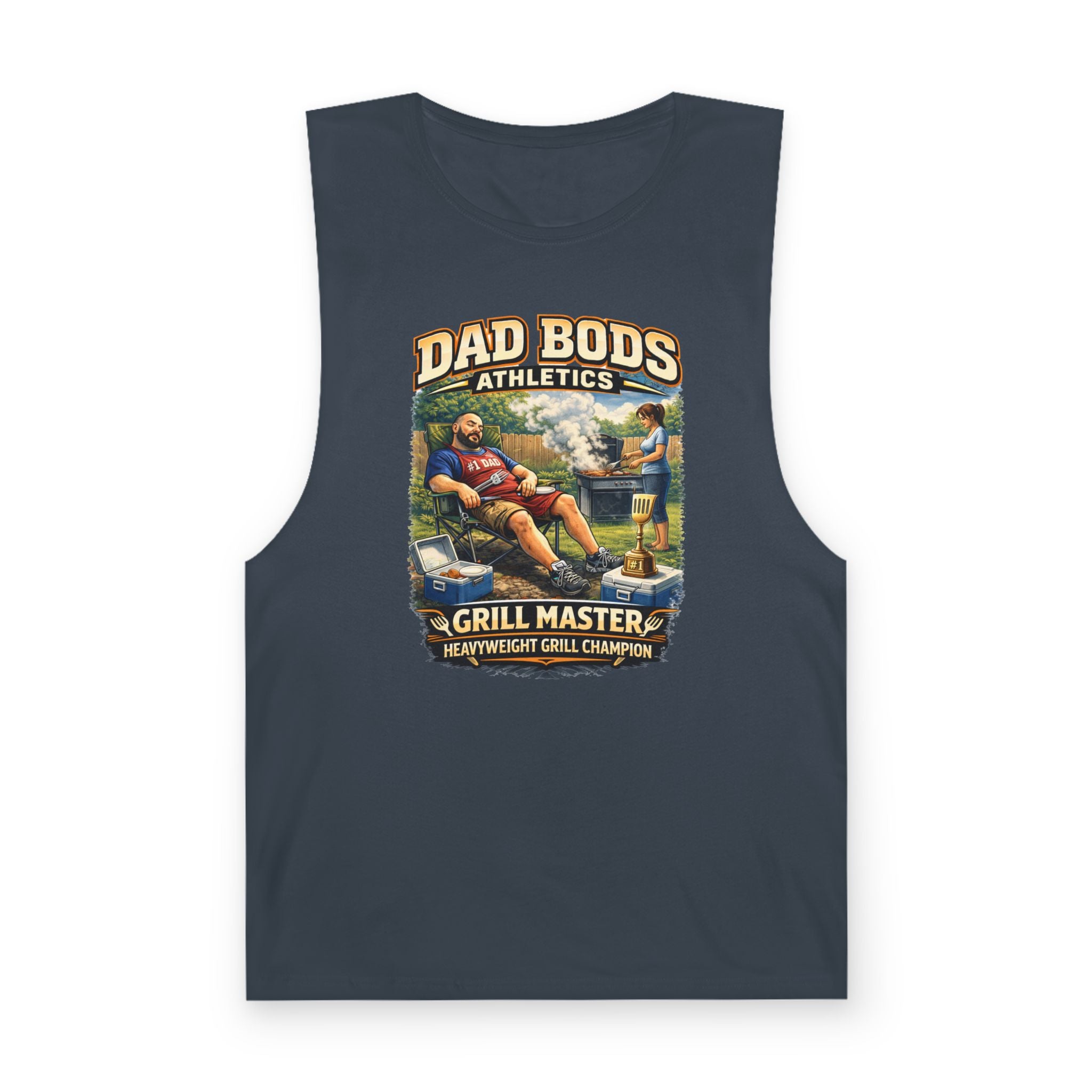 DBA Grill Champ (front ) Unisex Barnard Tank