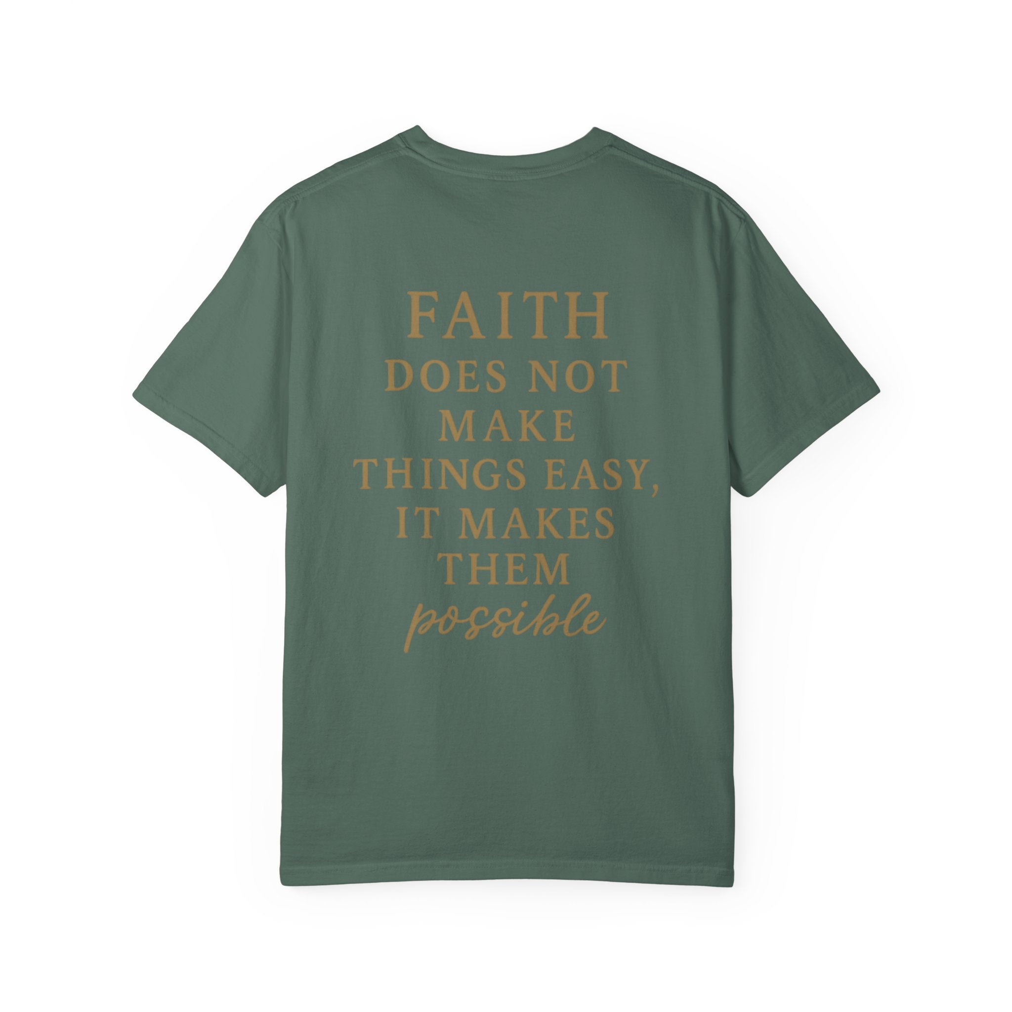 Christian T-Shirt | STILL "Faith Makes Things Possible" | Scripture Tee | STILL Collection