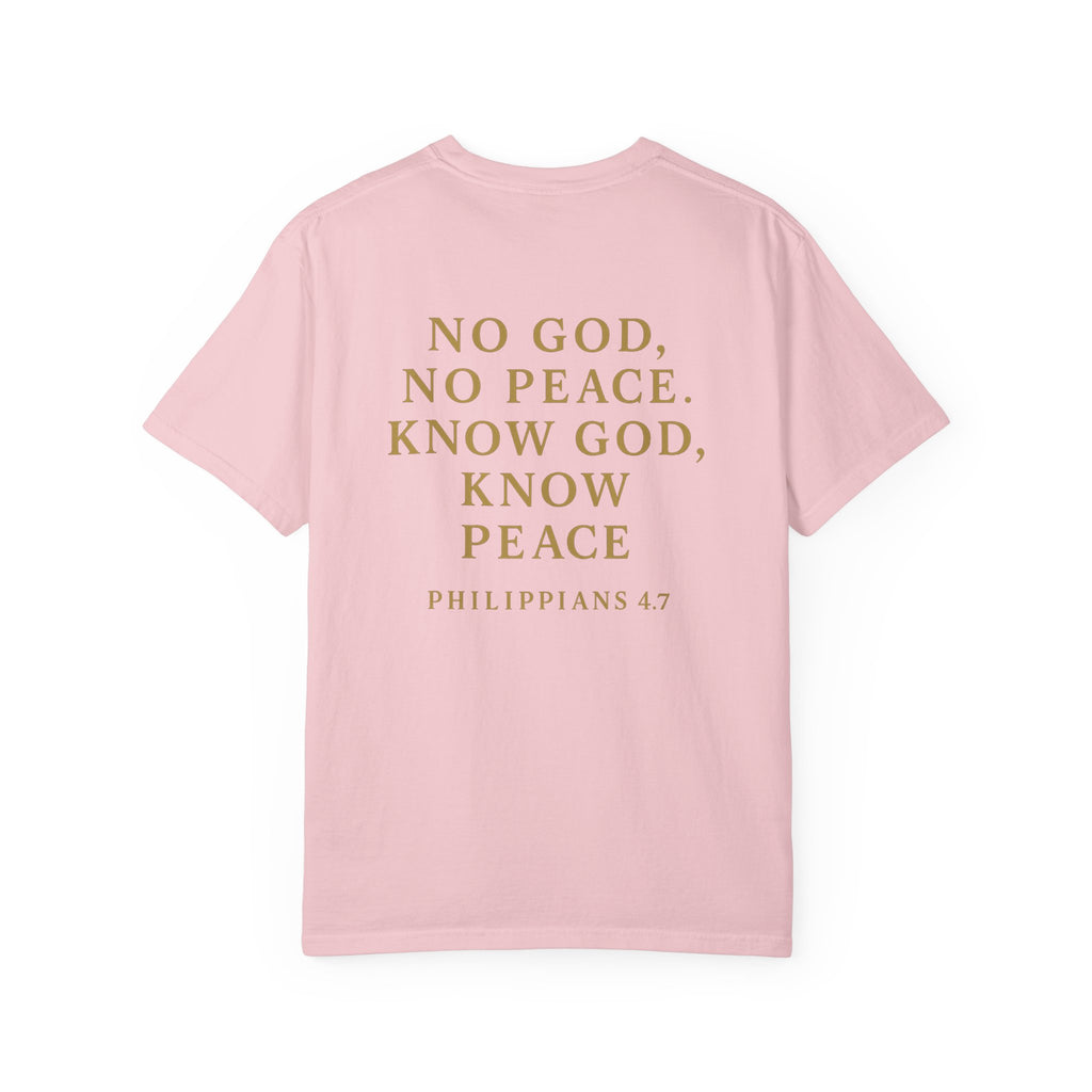 Christian T-Shirt | STILL "No God No Peace" | Faith Scripture Tee | STILL Collection