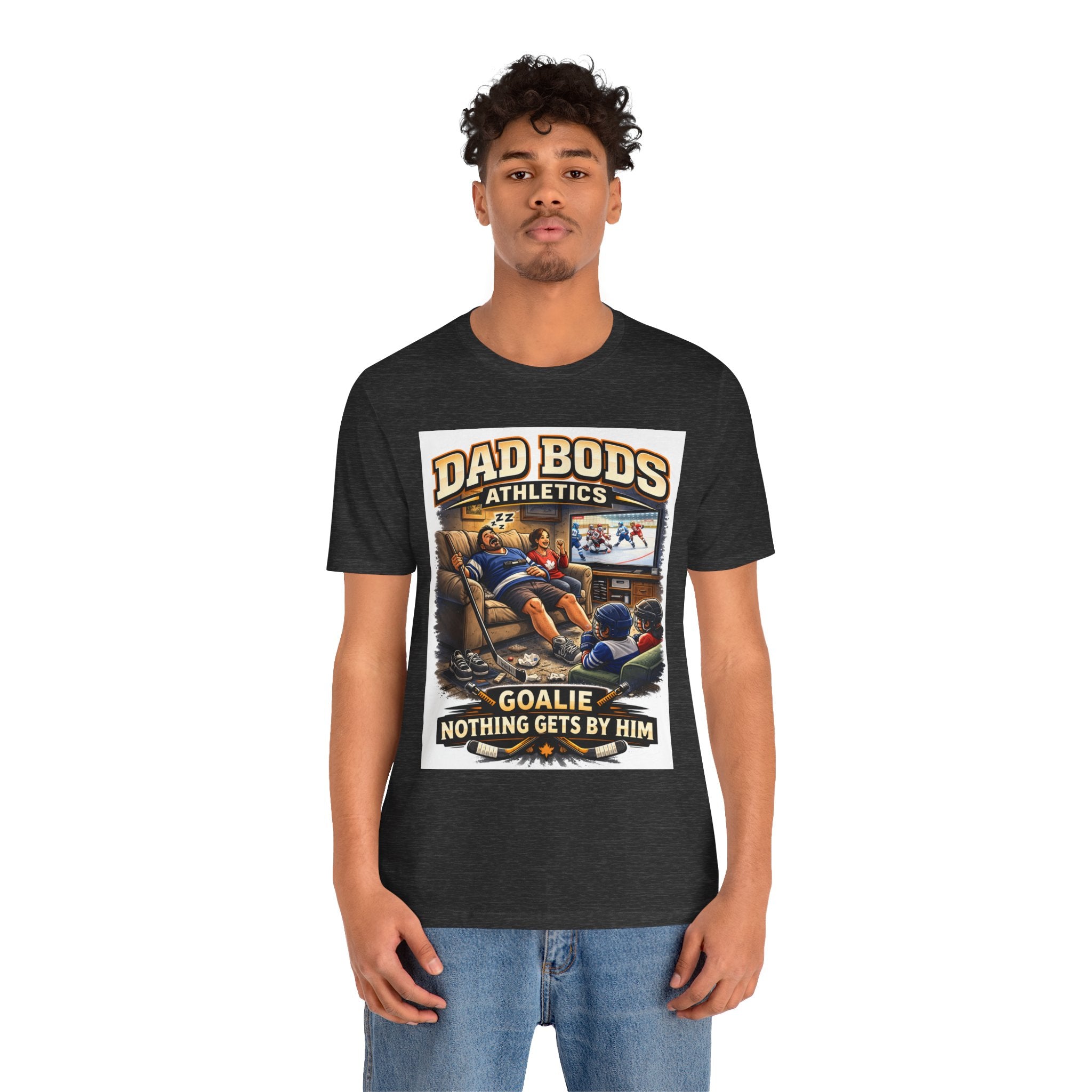Funny Dad Shirt | Goalie Nothing Gets By Him | Dad Bods Athletics | Father's Day Gift