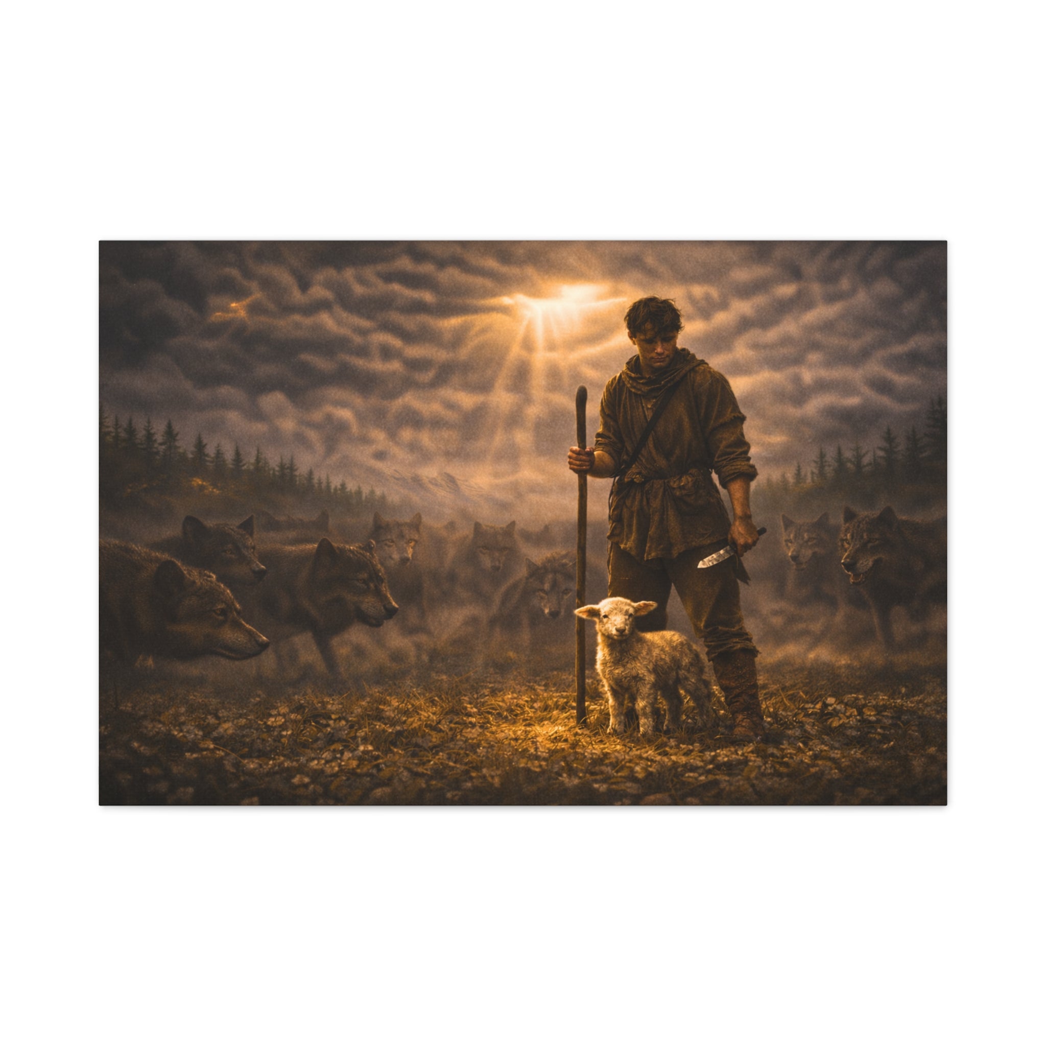 Stormy Meadow Wall Art | "The Stand" #3 of 12 | Motivational Canvas Print | Fine Art