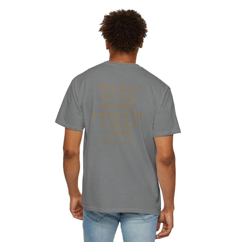 Christian T-Shirt | STILL "The Man on the Middle Cross" | Faith Scripture Tee | STILL Collection