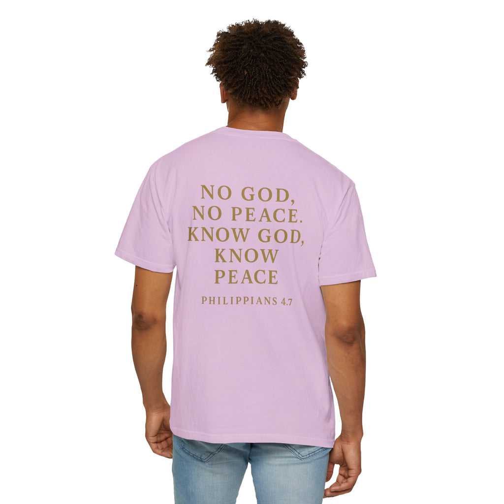 Christian T-Shirt | STILL "No God No Peace" | Faith Scripture Tee | STILL Collection