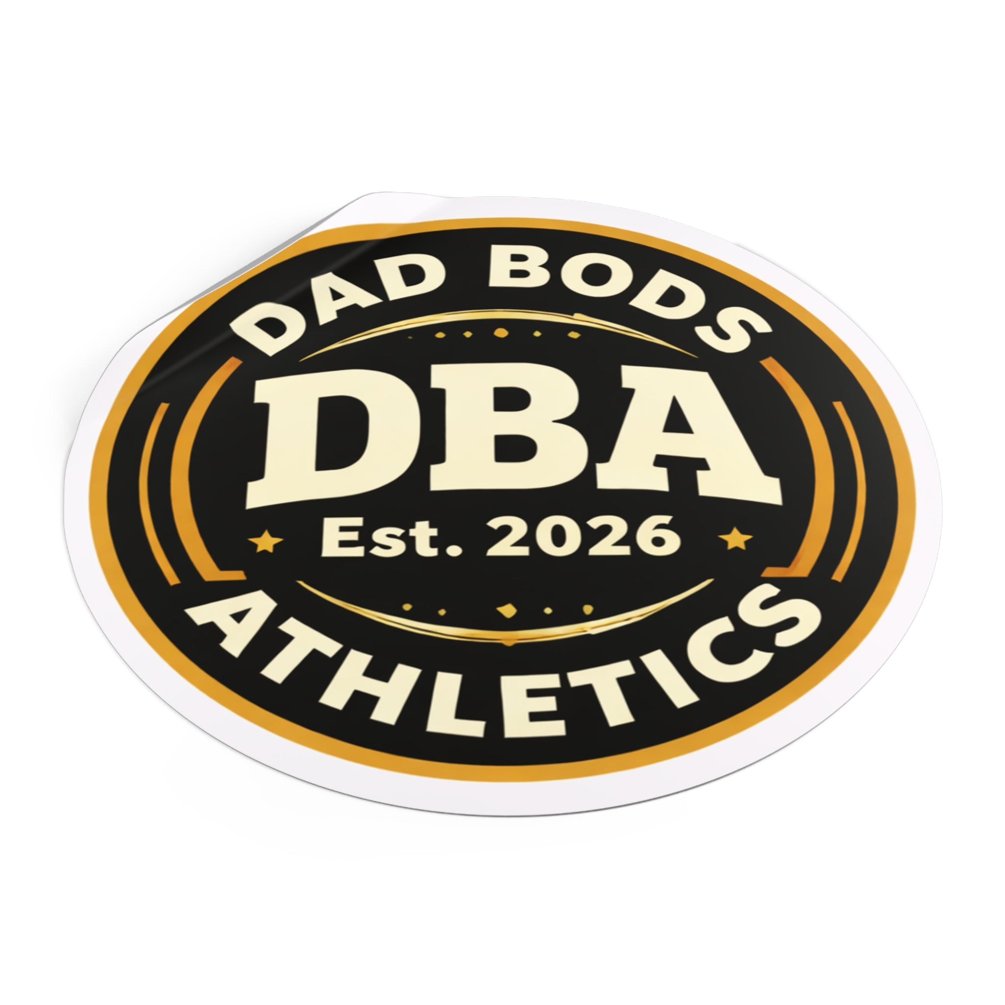 DBA est.2026 Round Vinyl Stickers