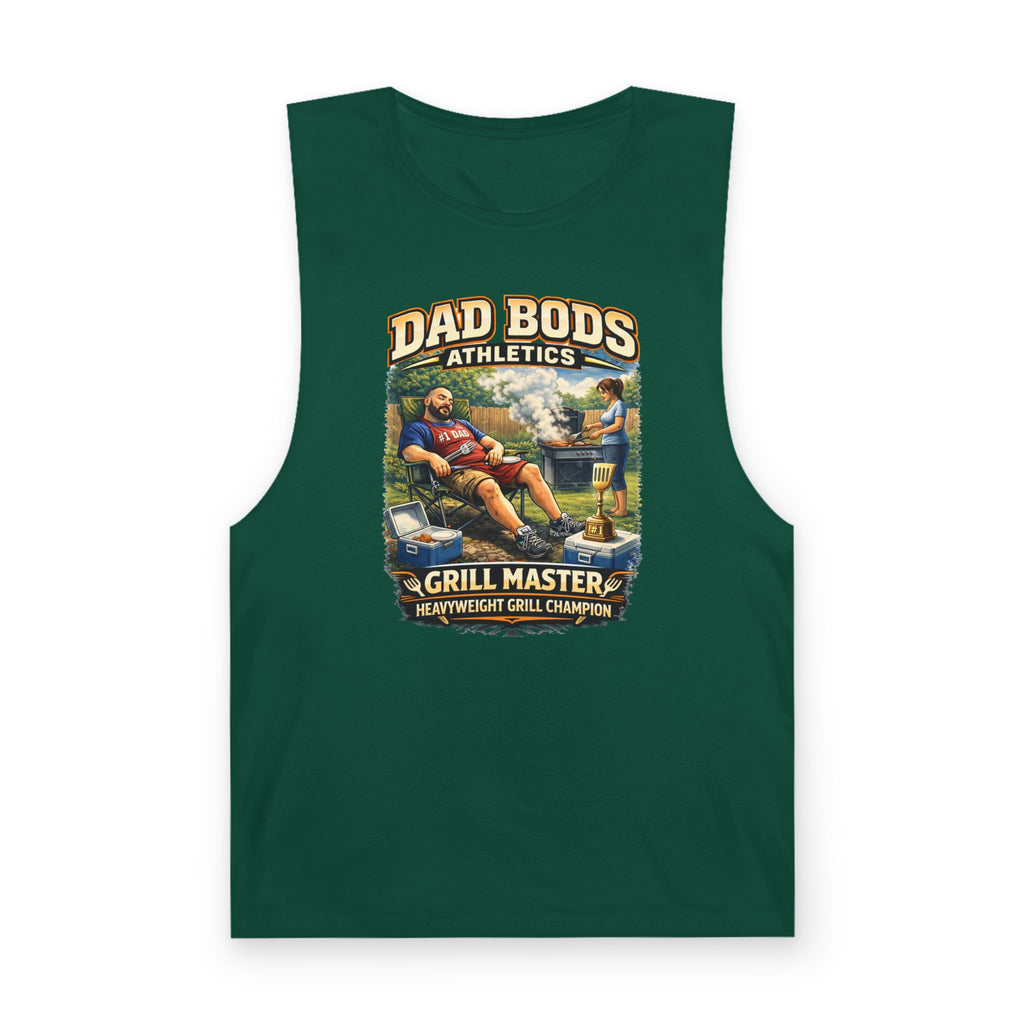 DBA Grill Champ (front ) Unisex Barnard Tank