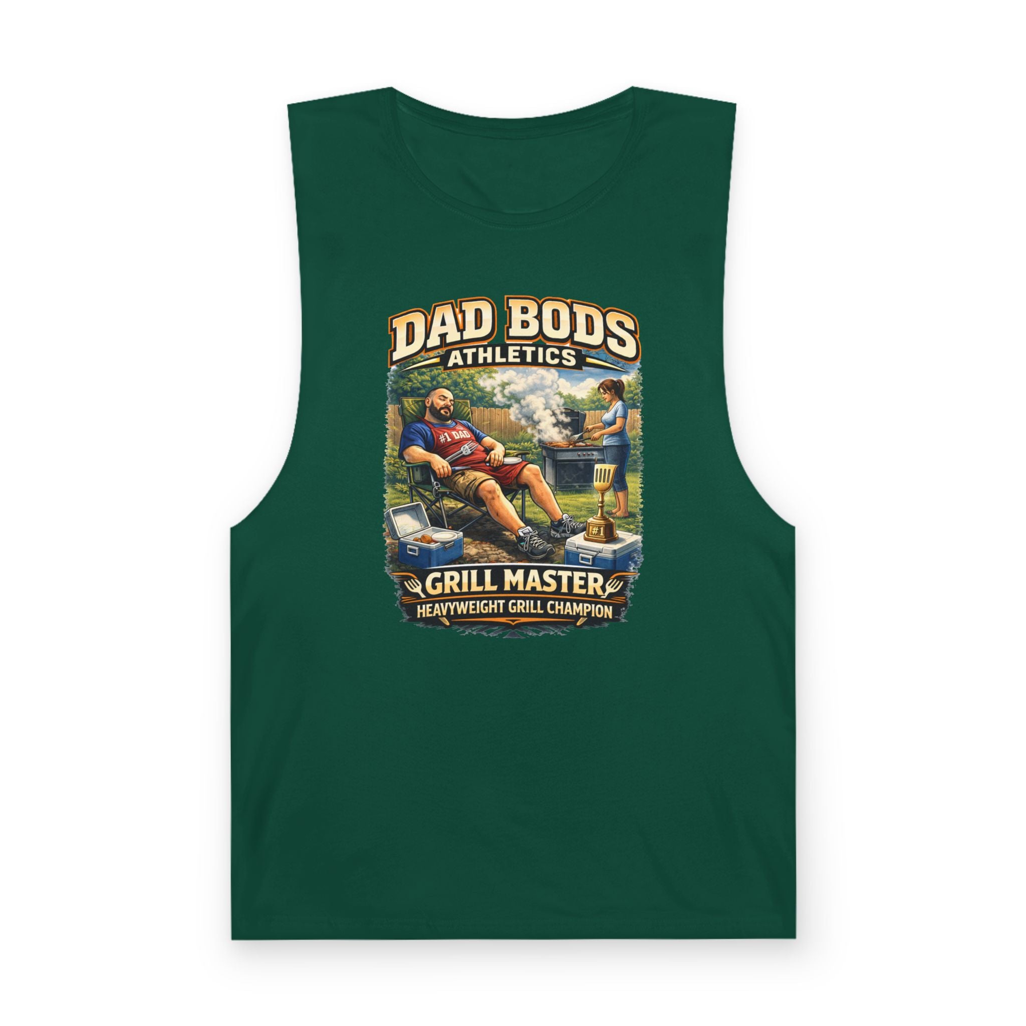 DBA Grill Champ (front ) Unisex Barnard Tank