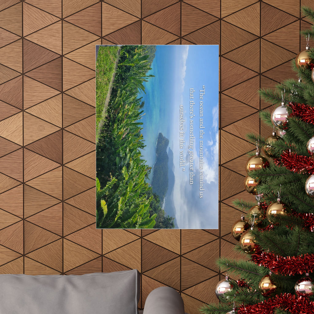The OCEAN and the MOUNTAINS, Matte Vertical Posters