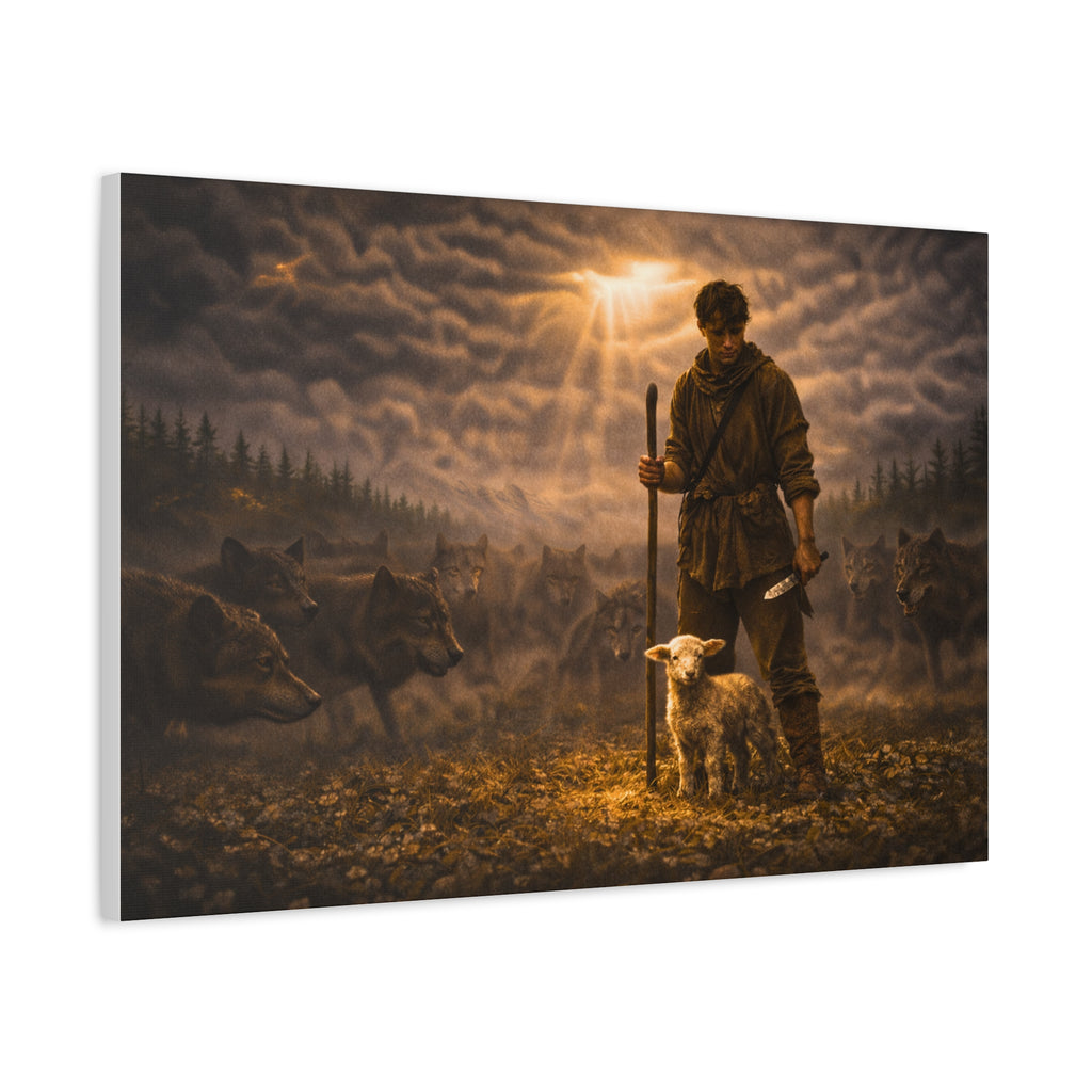 Stormy Meadow Wall Art | "The Stand" #3 of 12 | Motivational Canvas Print | Fine Art