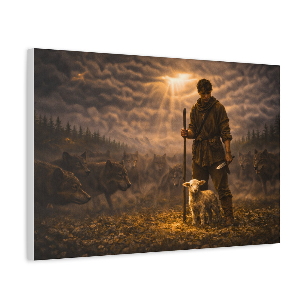 Stormy Meadow Wall Art | "The Stand" #3 of 12 | Motivational Canvas Print | Fine Art