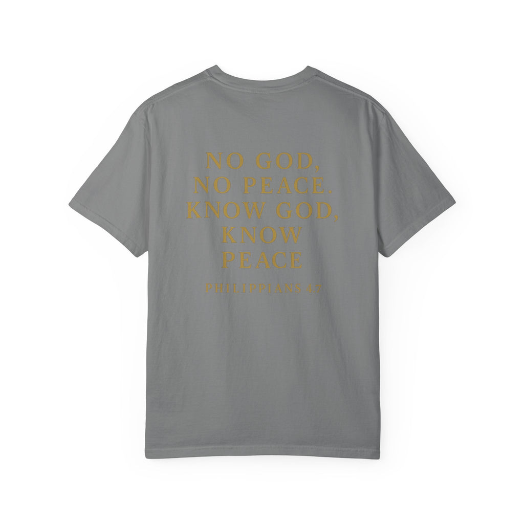 Christian T-Shirt | STILL "No God No Peace" | Faith Scripture Tee | STILL Collection