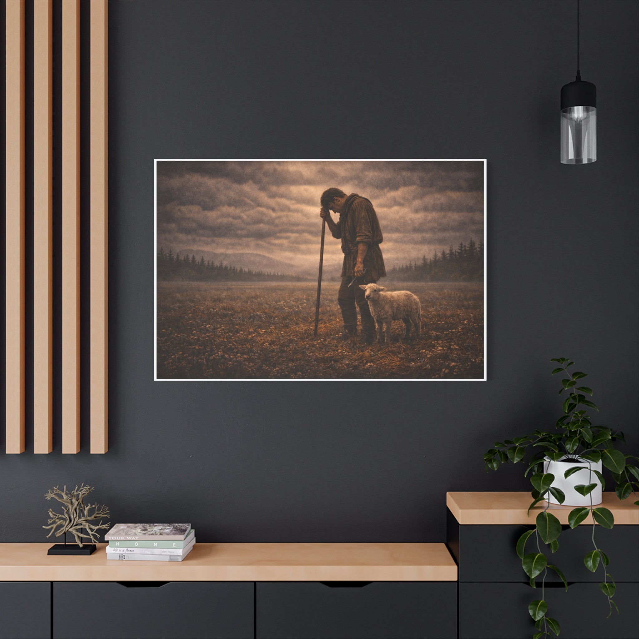 Stormy Meadow Wall Art | "The Weight" #4 of 12 | Inspirational Canvas Print | Fine Art