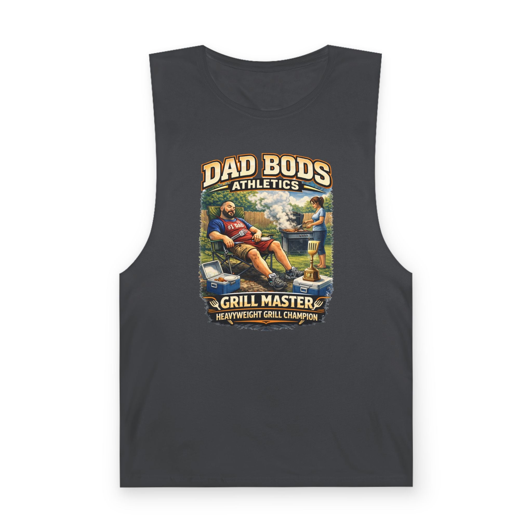 DBA Grill Champ (front ) Unisex Barnard Tank