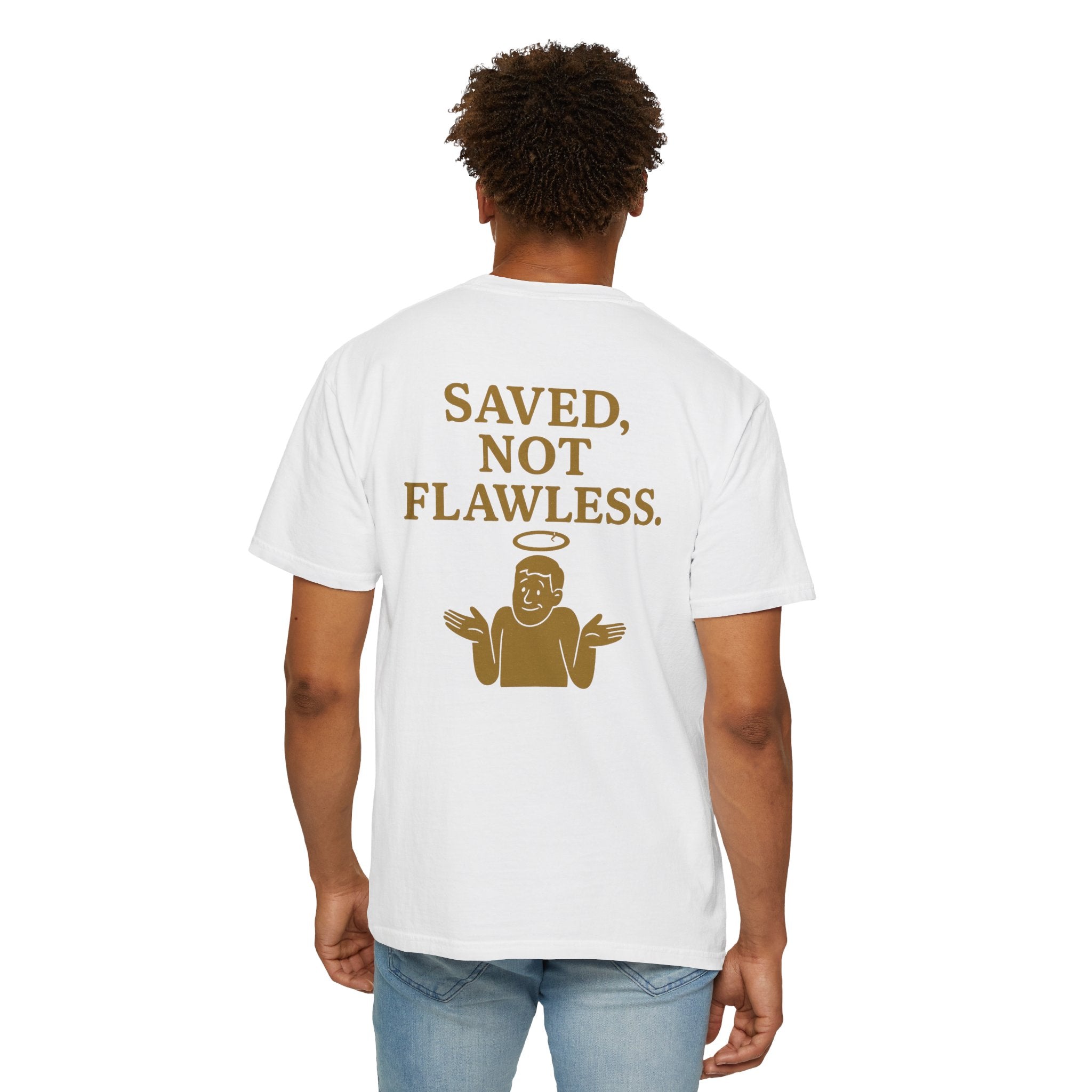 Christian T-Shirt | STILL "Saved Not Flawless" Men's | Faith Apparel | STILL Collection