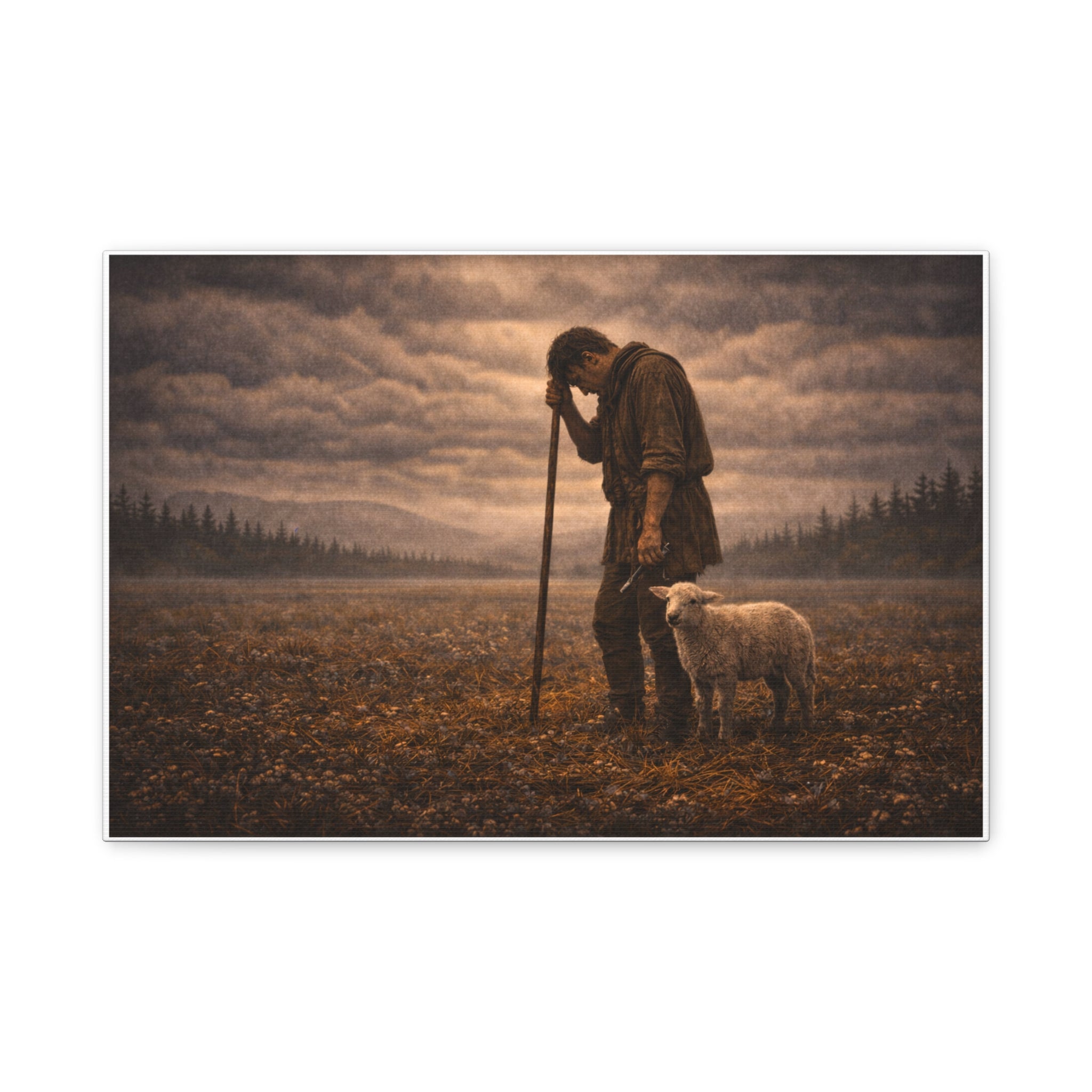 Stormy Meadow Wall Art | "The Weight" #4 of 12 | Inspirational Canvas Print | Fine Art