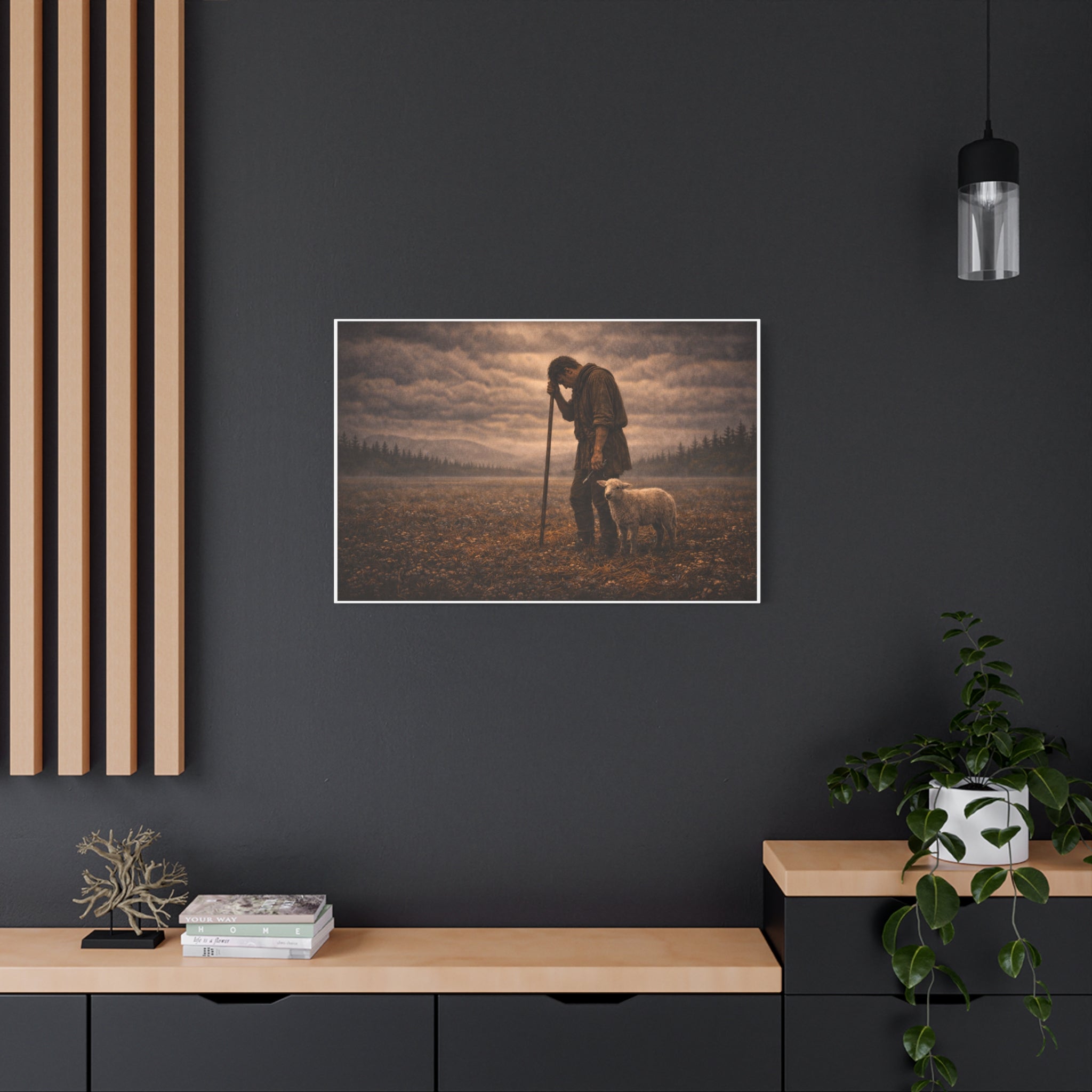 Stormy Meadow Wall Art | "The Weight" #4 of 12 | Inspirational Canvas Print | Fine Art