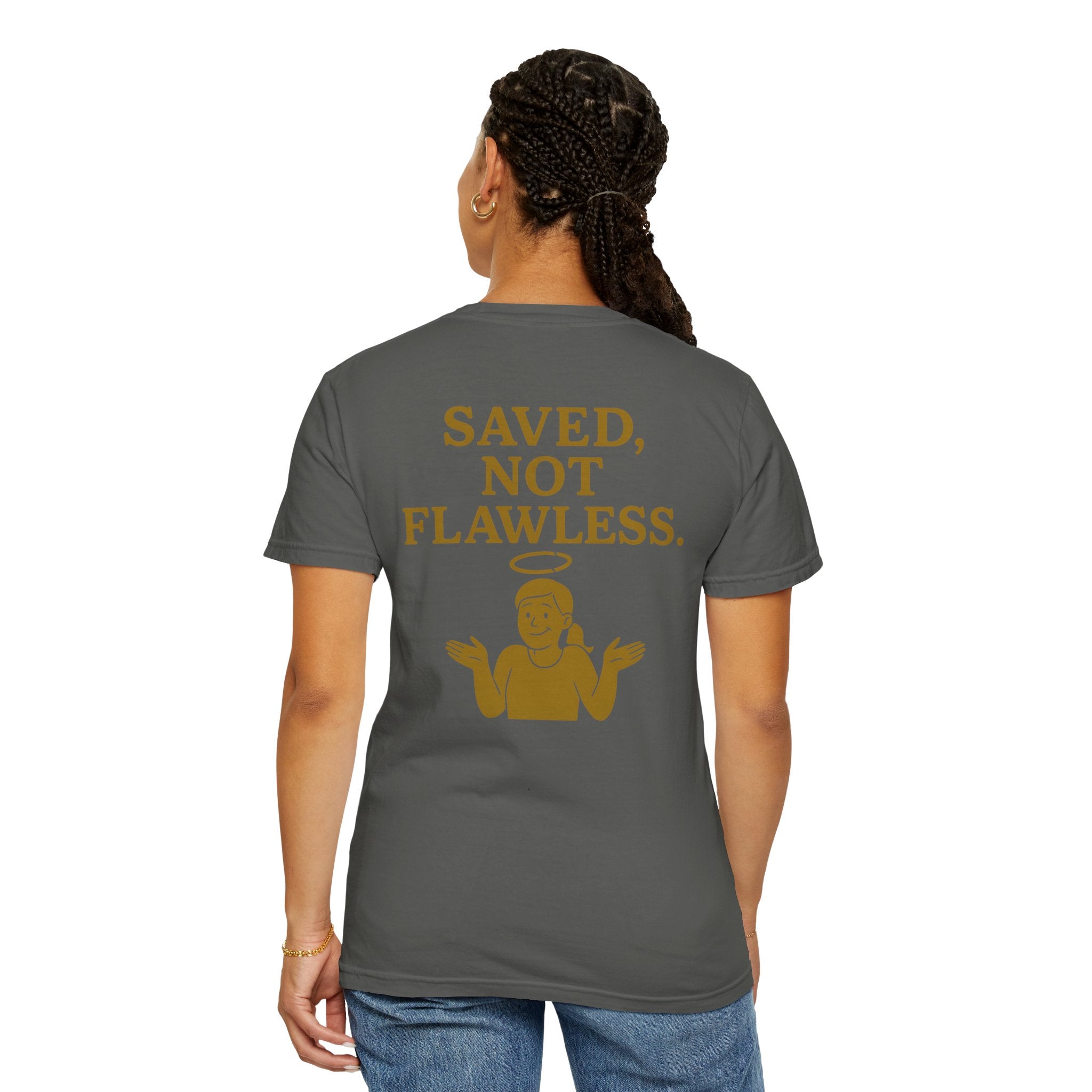 Christian T-Shirt | STILL "Saved Not Flawless" Women's | Faith Apparel | STILL Collection