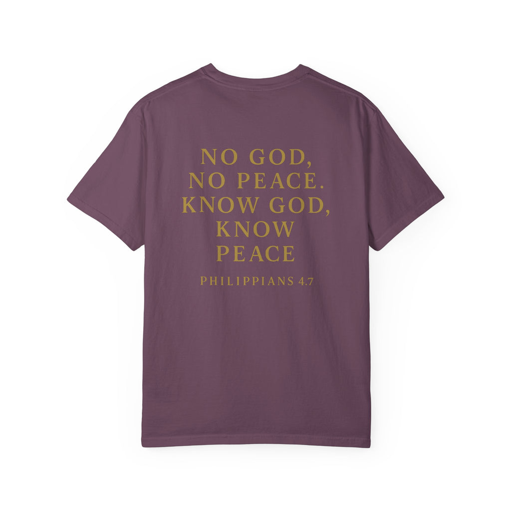 Christian T-Shirt | STILL "No God No Peace" | Faith Scripture Tee | STILL Collection
