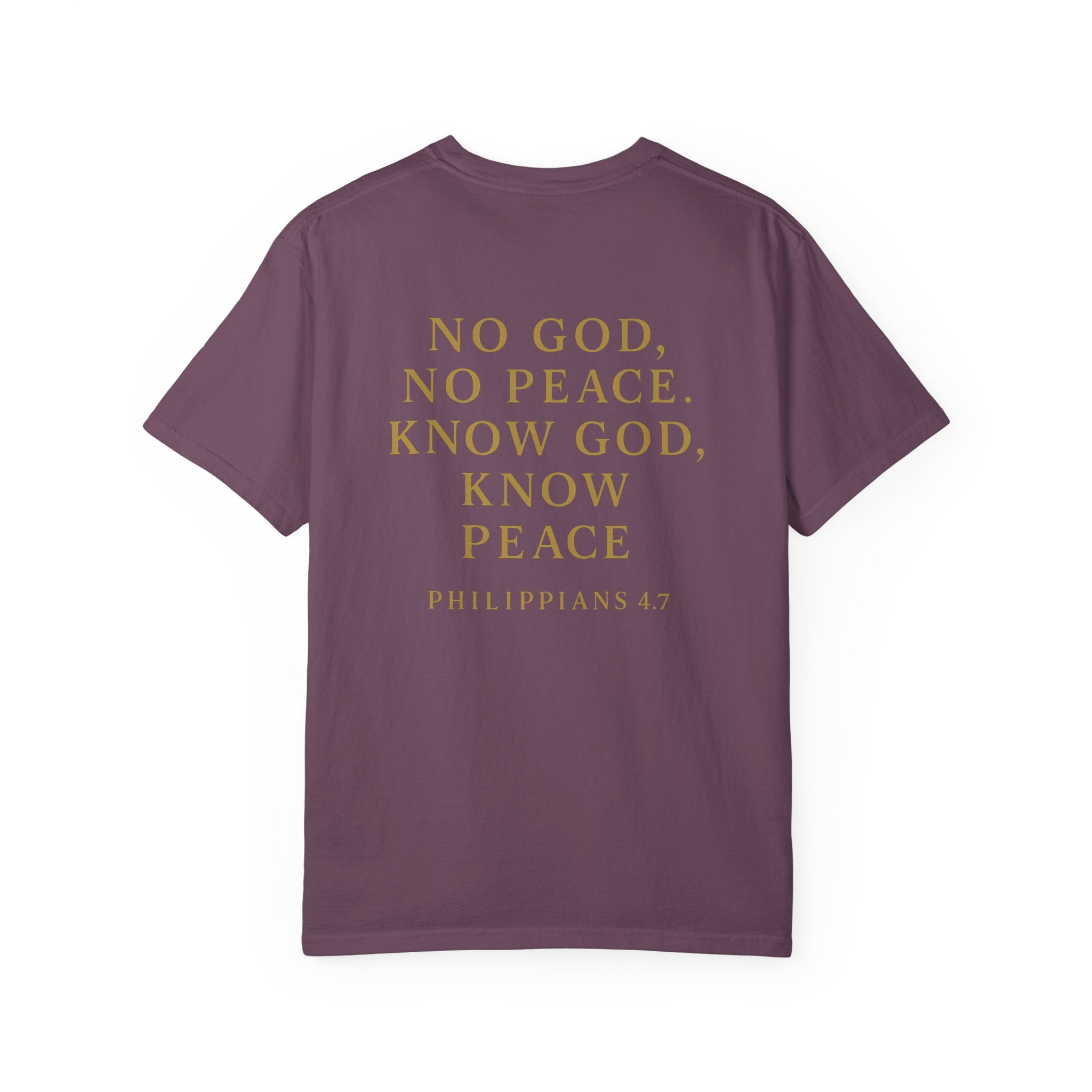 Christian T-Shirt | STILL "No God No Peace" | Faith Scripture Tee | STILL Collection