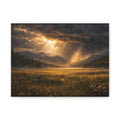 Stormy Meadow Wall Art | "Where the Storm Breaks" | Motivational Canvas Print | Fine Art