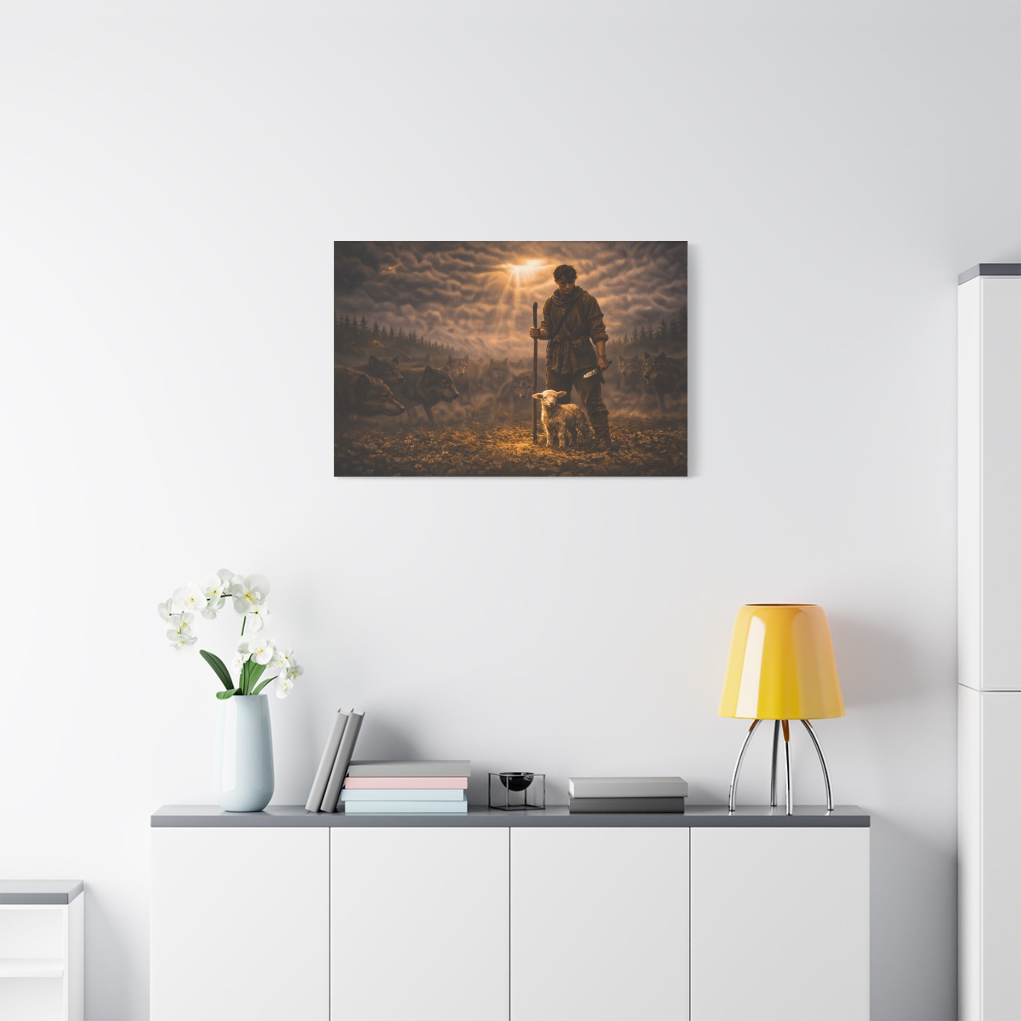 Stormy Meadow Wall Art | "The Stand" #3 of 12 | Motivational Canvas Print | Fine Art