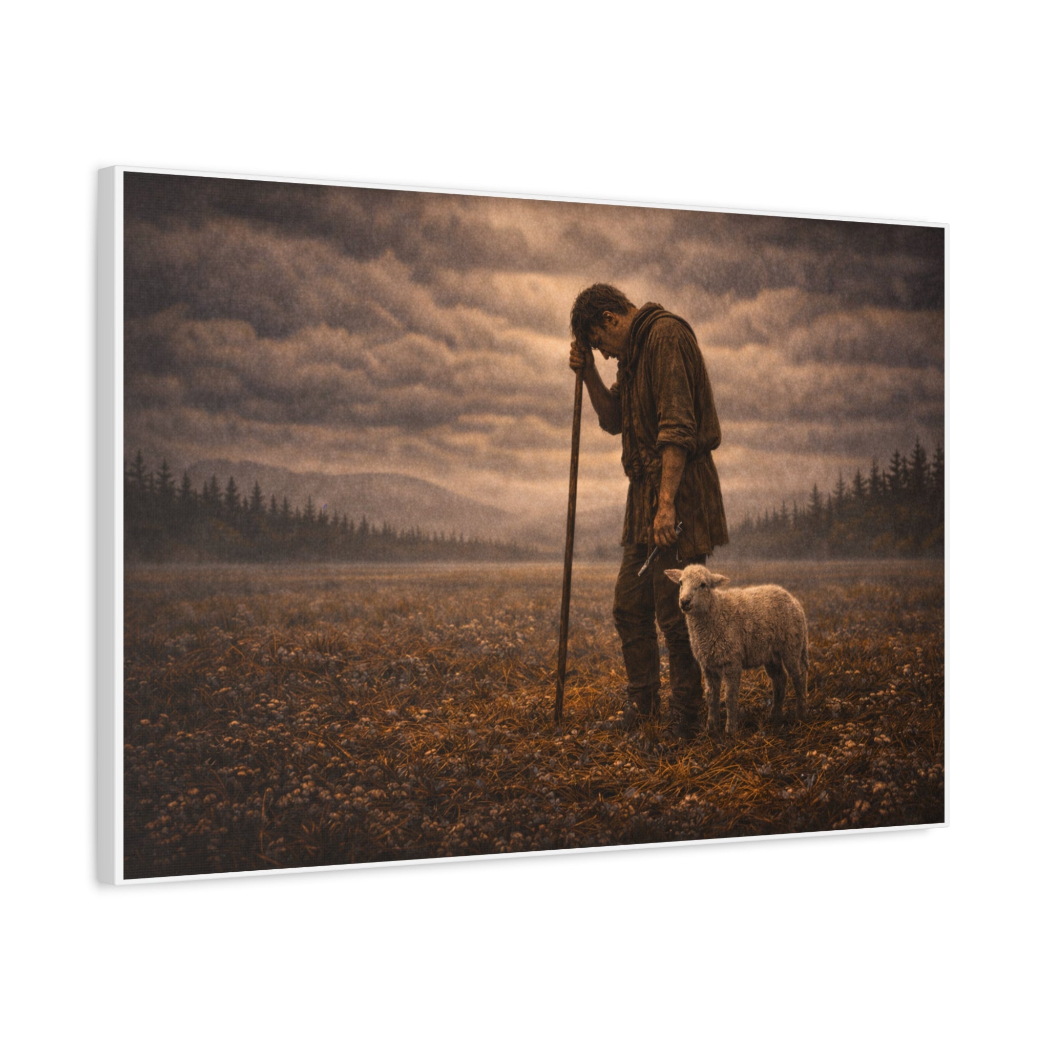 Stormy Meadow Wall Art | "The Weight" #4 of 12 | Inspirational Canvas Print | Fine Art