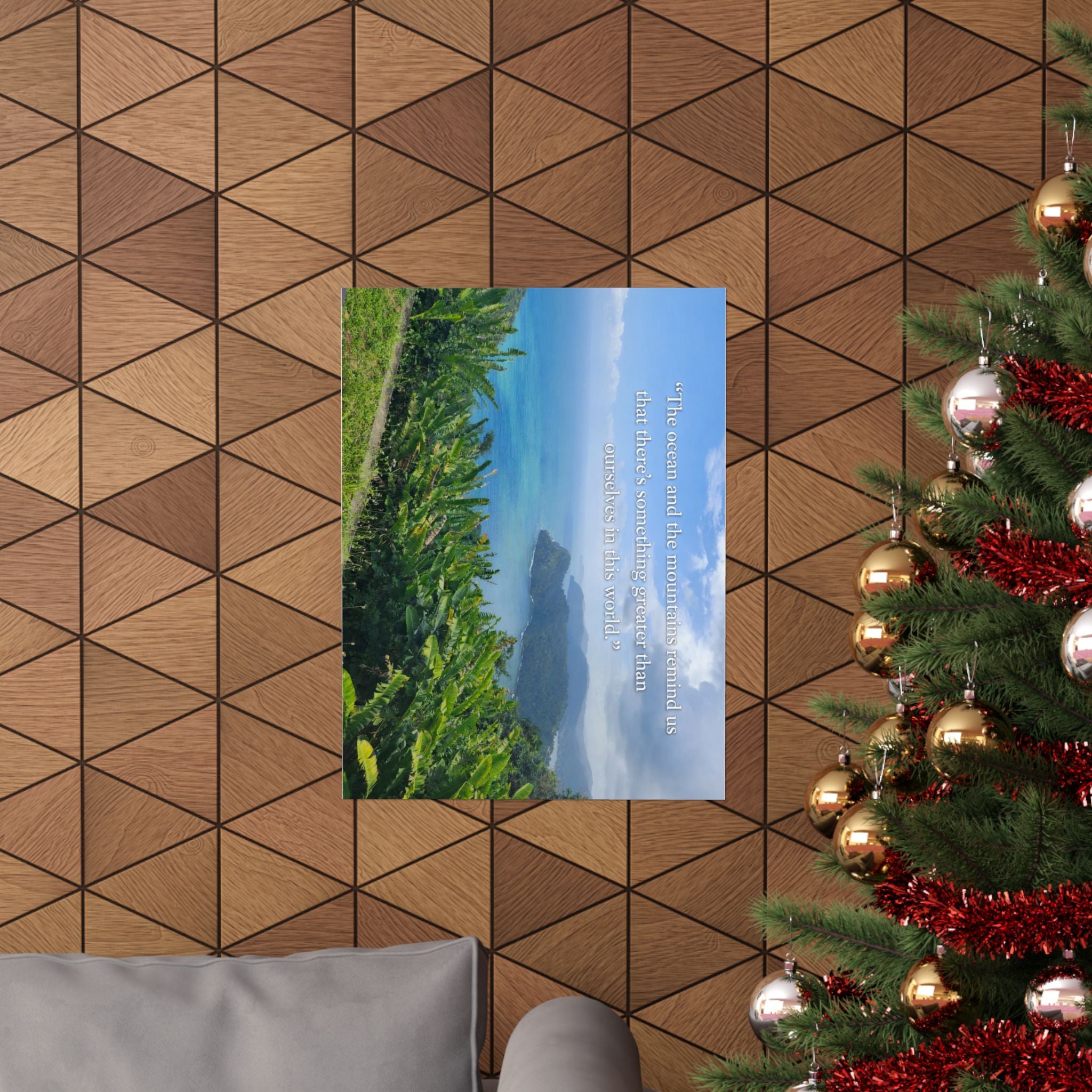 The OCEAN and the MOUNTAINS, Matte Vertical Posters