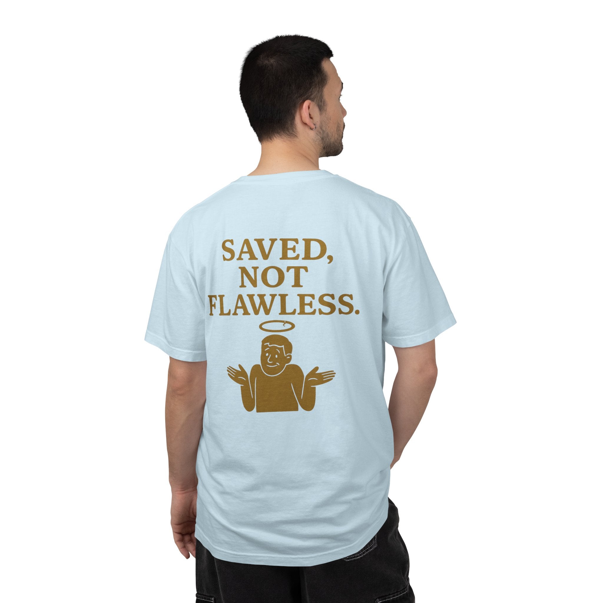 Christian T-Shirt | STILL "Saved Not Flawless" Men's | Faith Apparel | STILL Collection