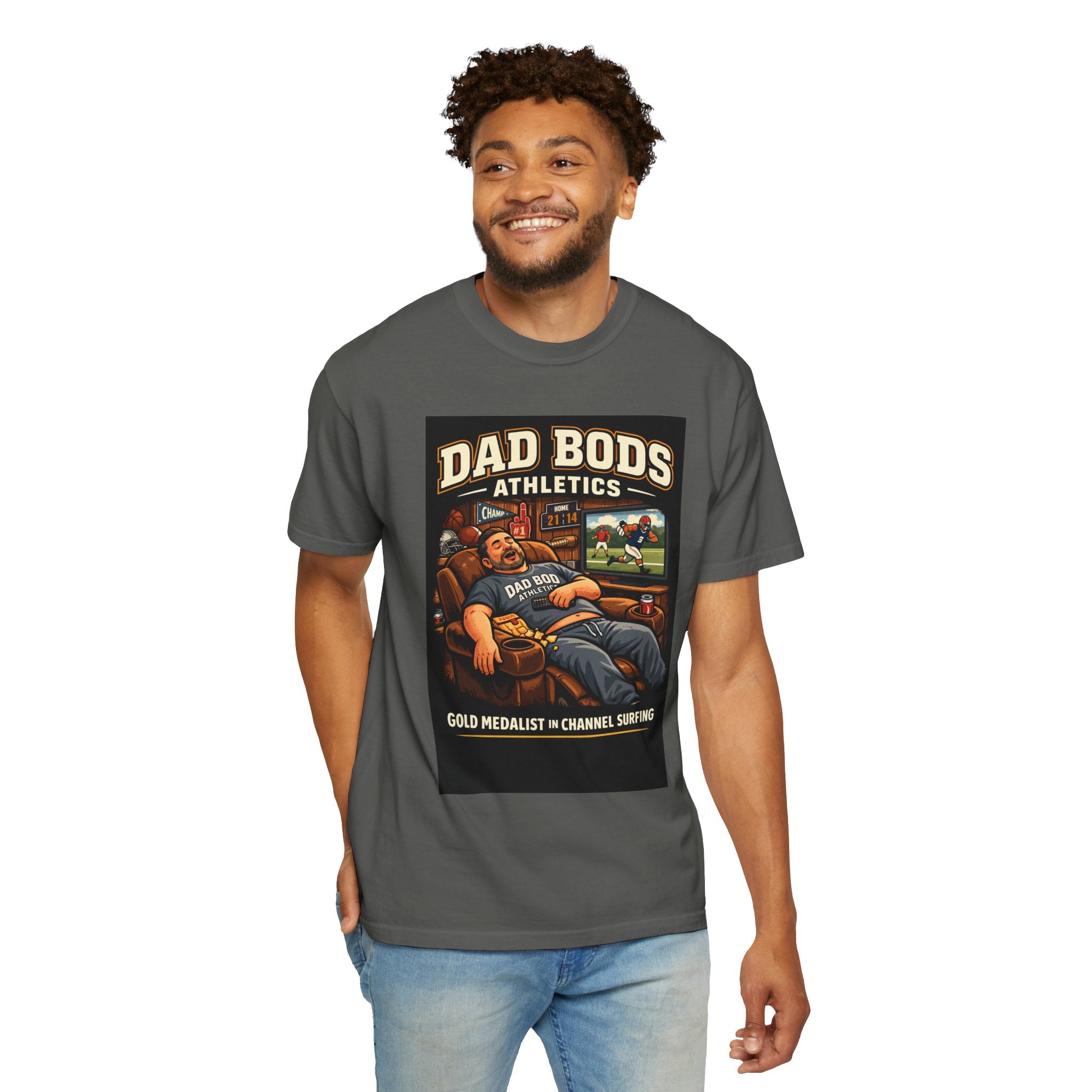 Funny Dad Shirt | Dad Bod Built by BBQ & Beer | Dad Bods Athletics | Father's Day Gift