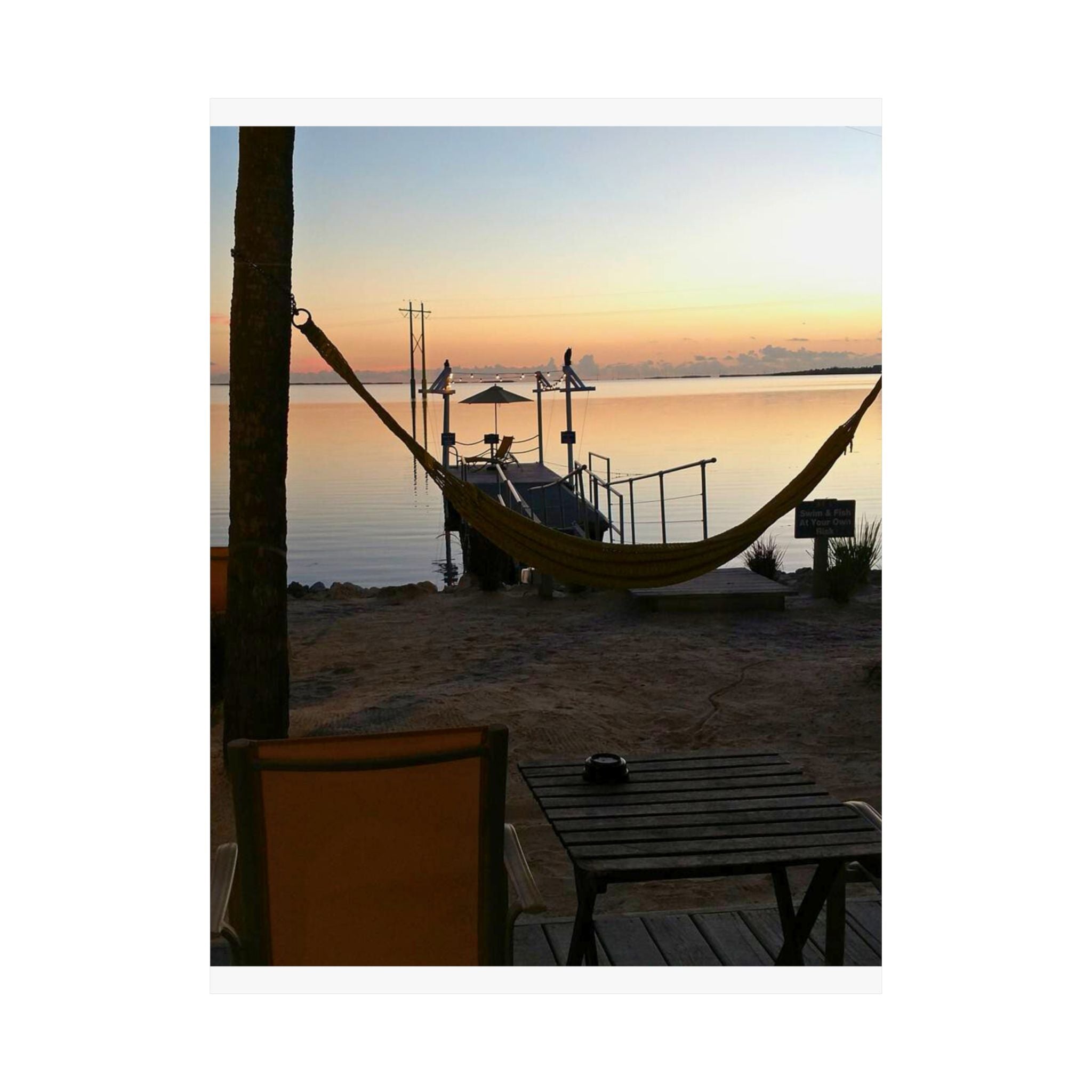 Personalization, HAMMOCK SUNSET, Matte Vertical Posters
