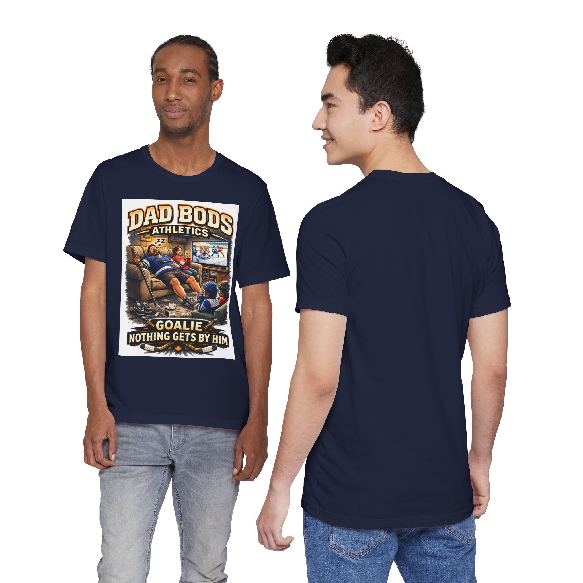 Funny Dad Shirt | Goalie Nothing Gets By Him | Dad Bods Athletics | Father's Day Gift