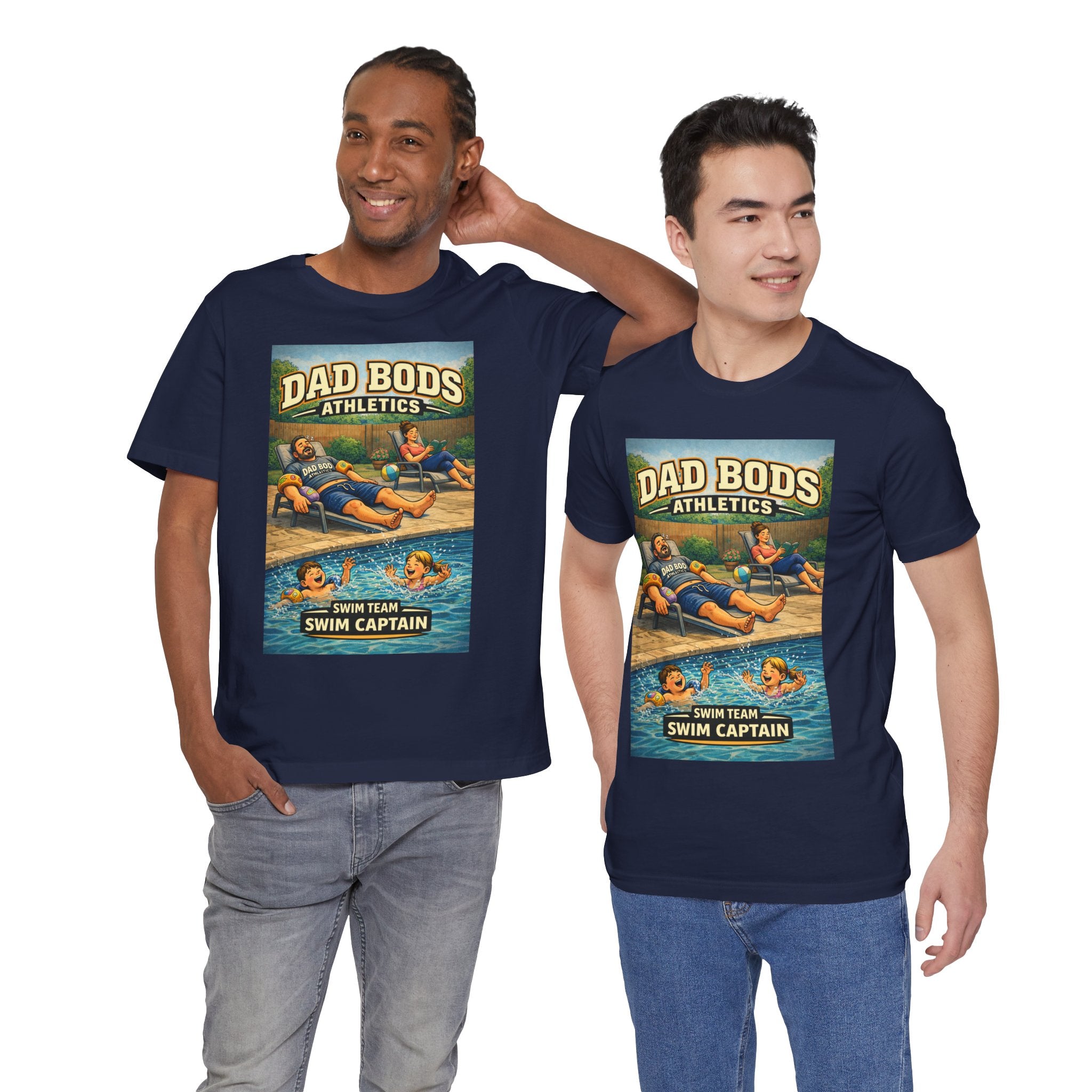 Funny Dad Shirt | Swim Captain | Dad Bods Athletics | Father's Day Gift for Dads