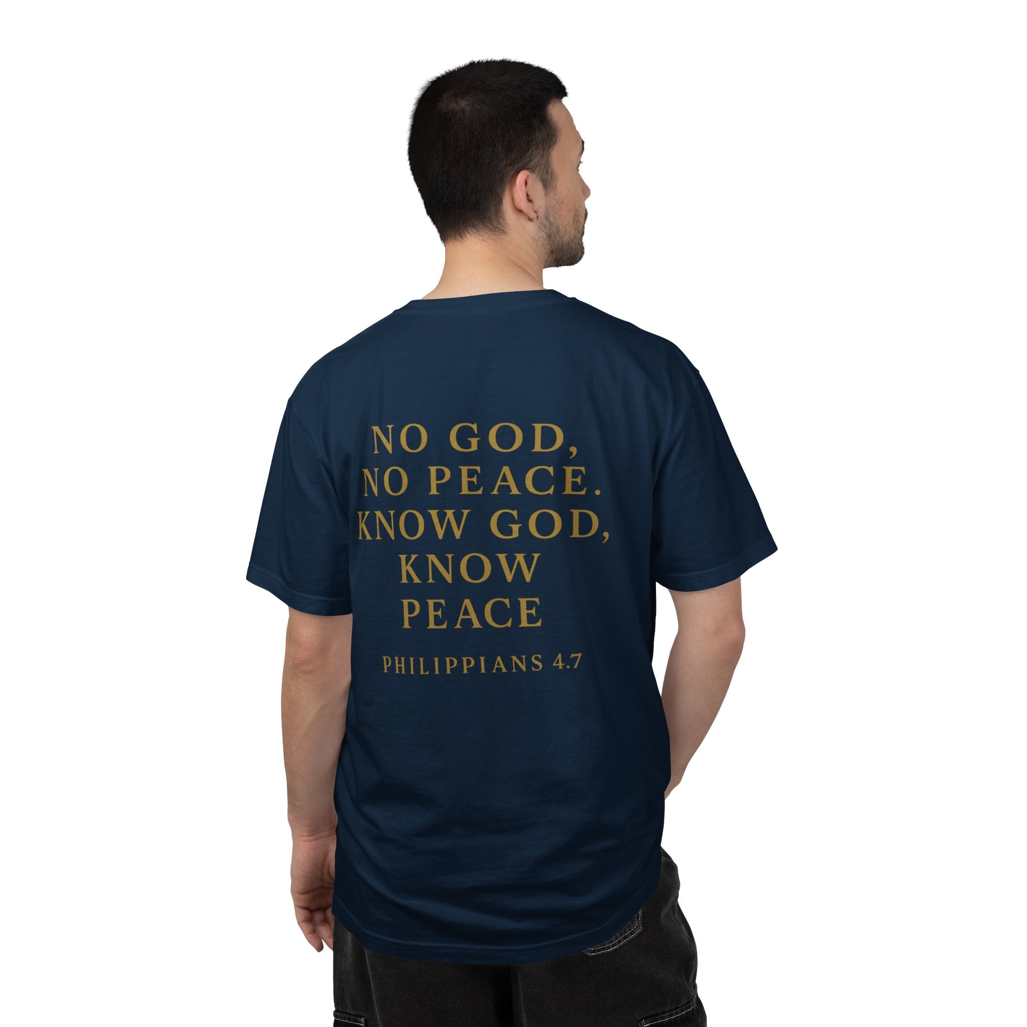 Christian T-Shirt | STILL "No God No Peace" | Faith Scripture Tee | STILL Collection